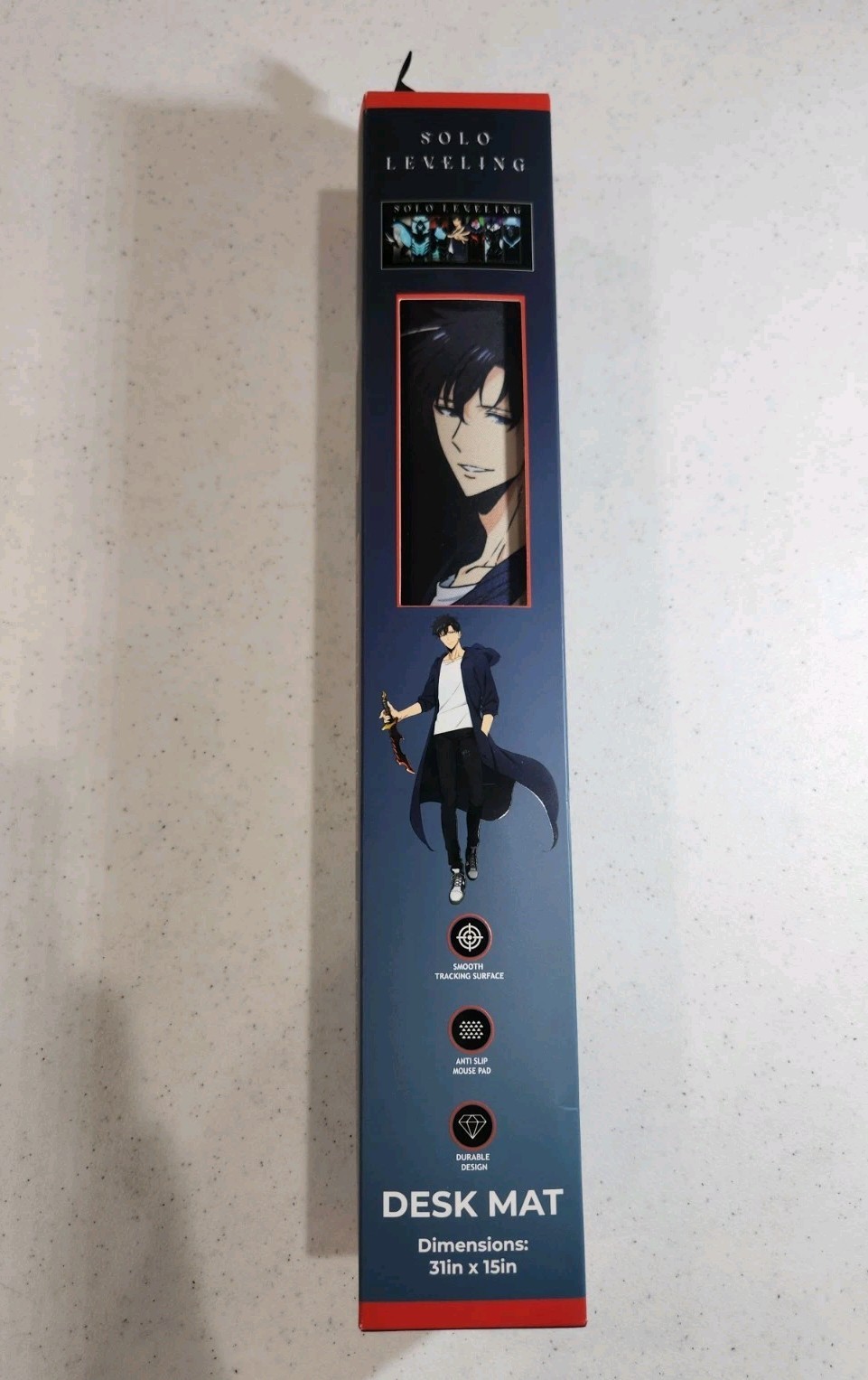 NEW Official Solo Leveling Desk Mat Gaming Mouse Pad Sung Jinwoo CultureFly Box