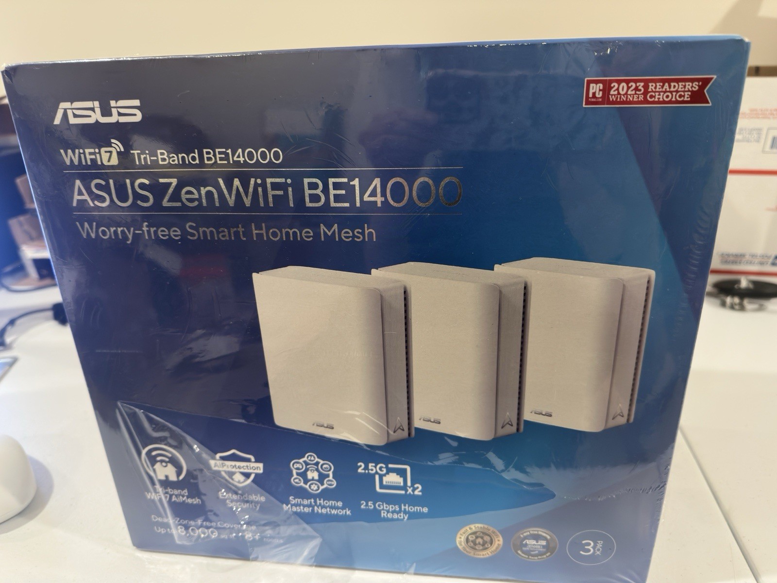 ASUS ZenWiFi BE14000 WiFi 7 Tri-Band Mesh System 3-Pack NEW SEALED