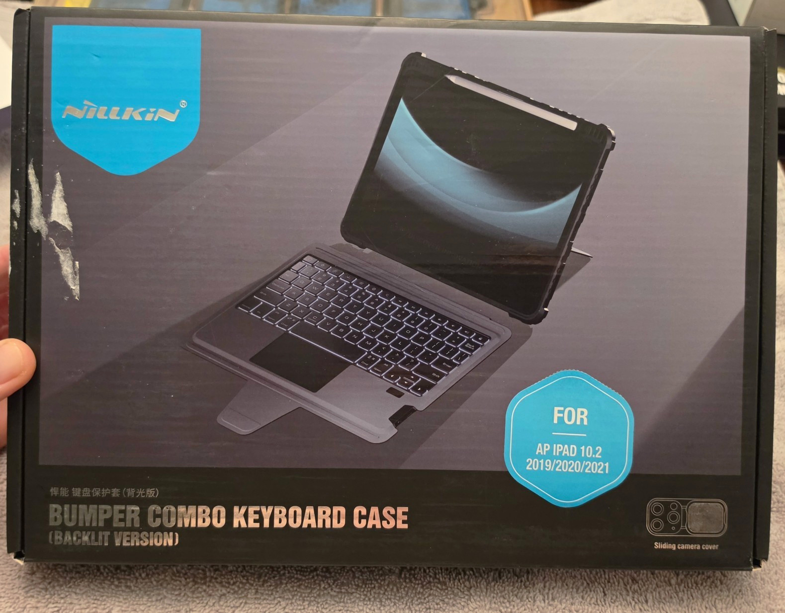 Nillkin Rugged Detachable Keyboard Case for iPad 9th/8th/7th Gen (10.2")