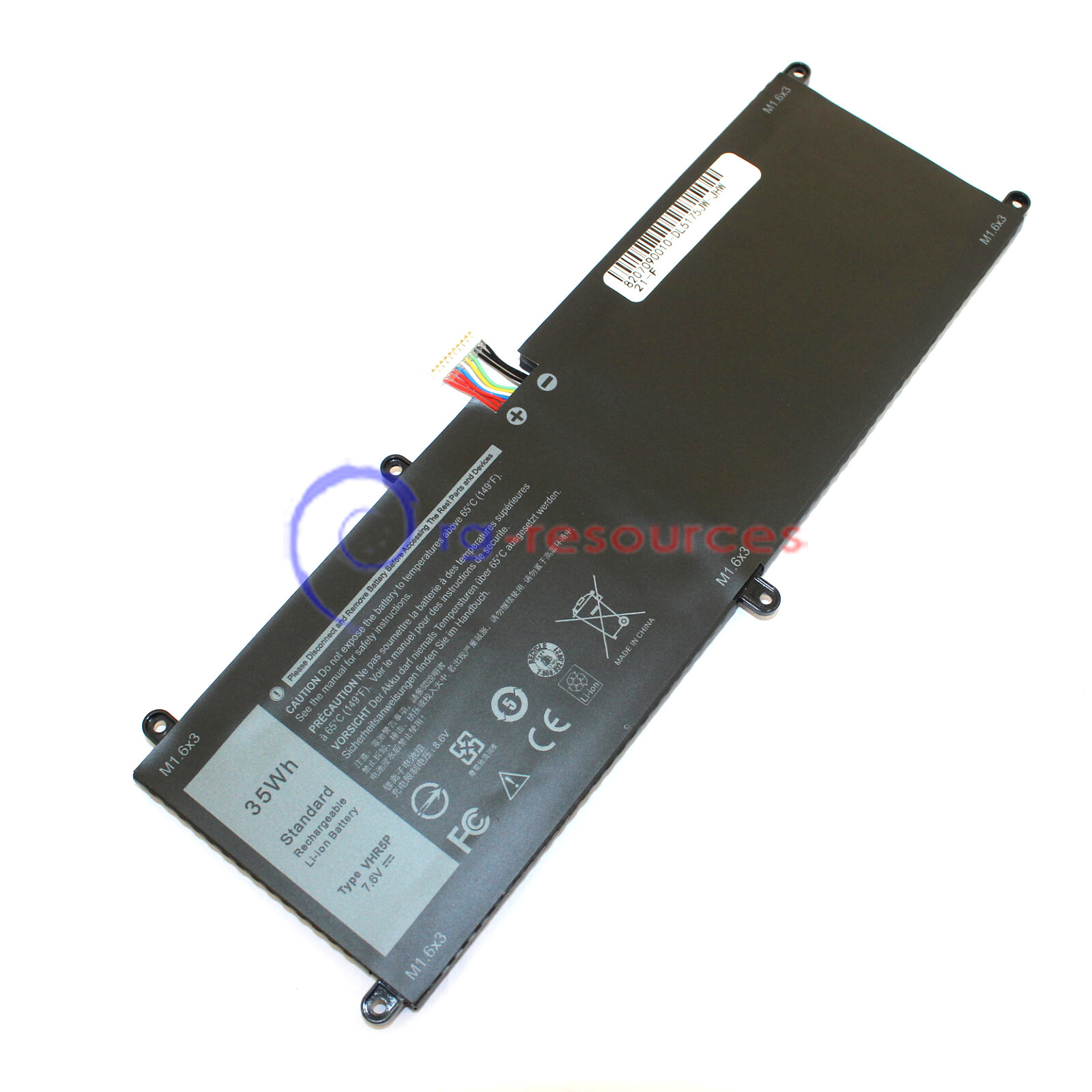 VHR5P XRHWG 0XRHWG RHF3V Battery for Dell Latitude 11 5175 5179 Tablet 35Wh