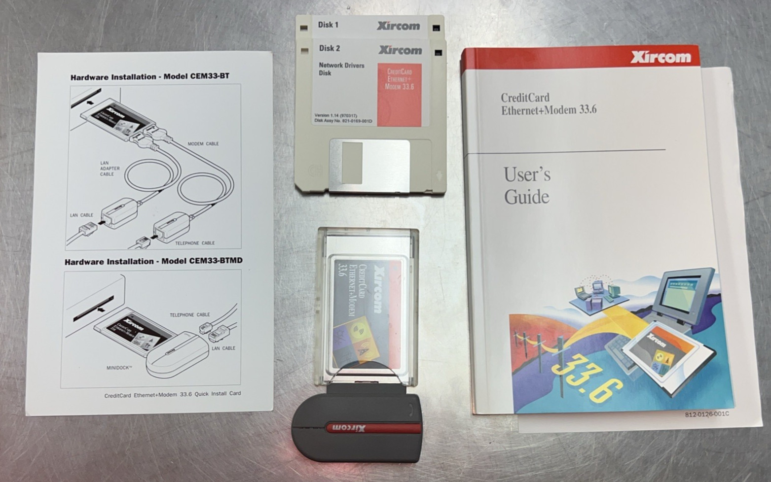 Xircom  CreditCard Ethernet+Modem 33.6