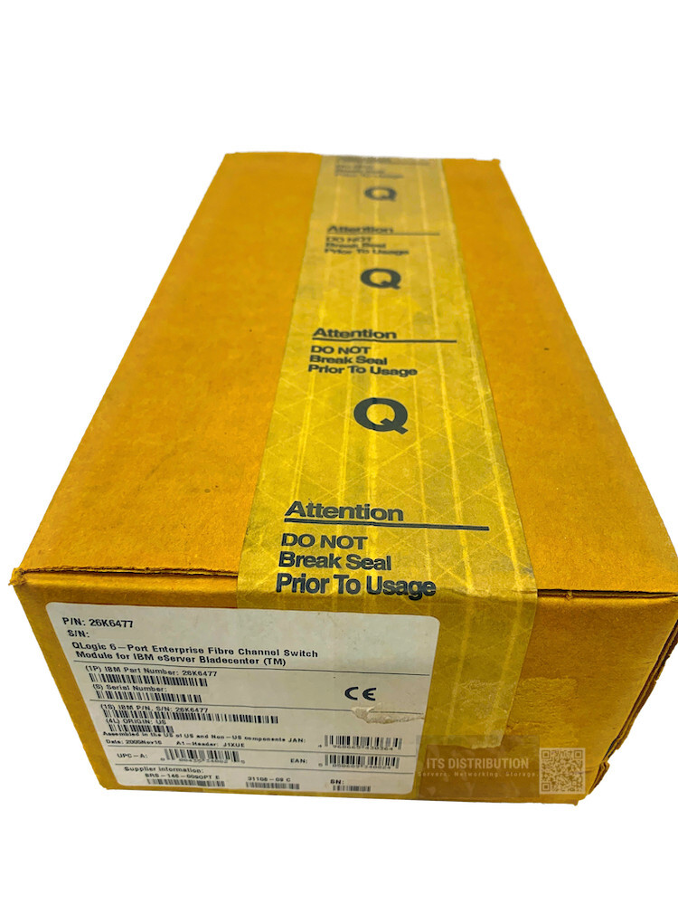 26K6477 I New IBM QLogic Bladecenter 6Port Enterprise FibreChannel Module Switch