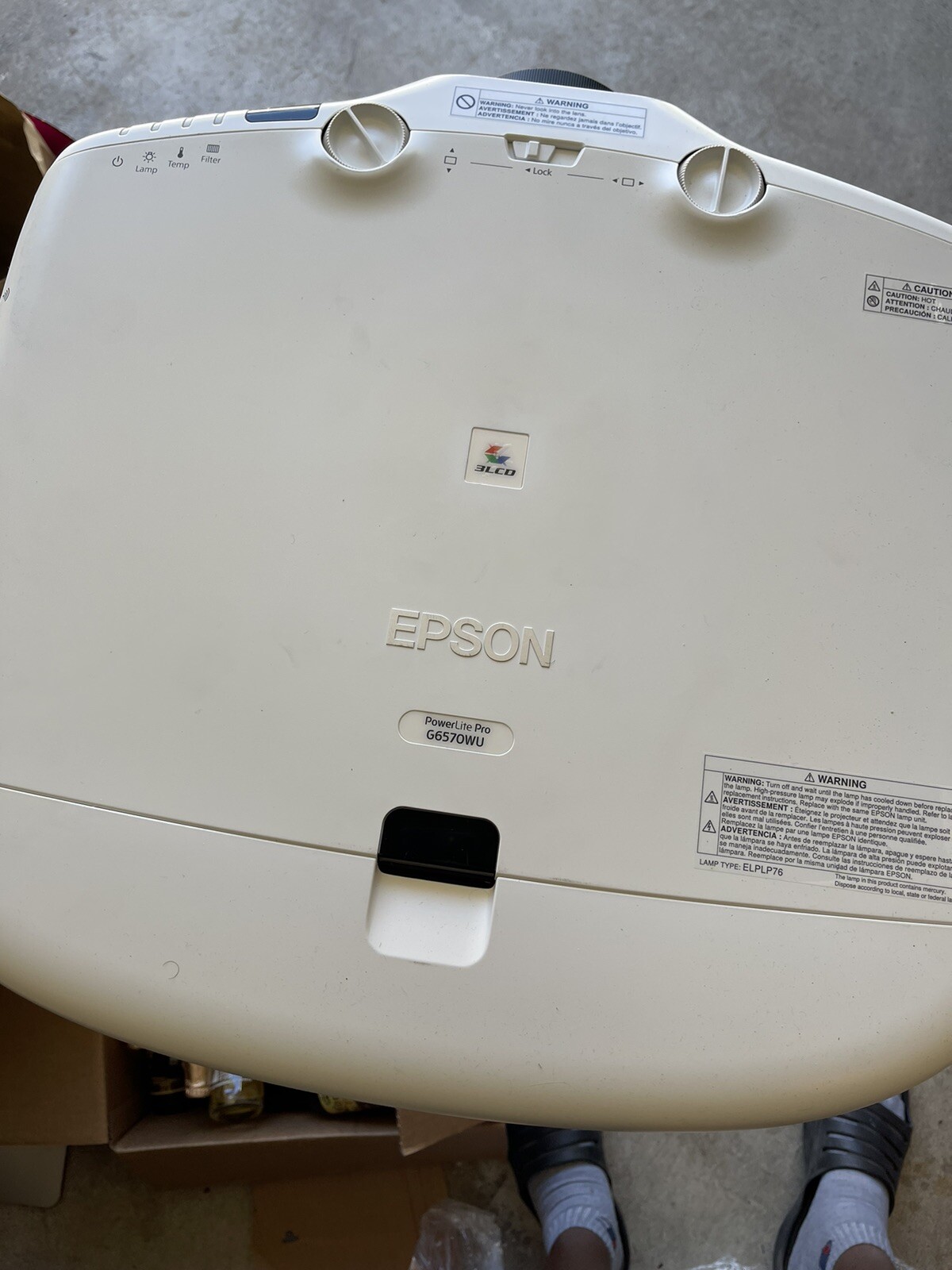 PowerLite Pro G6570WU WUXGA 3LCD Projector with Standard Lens