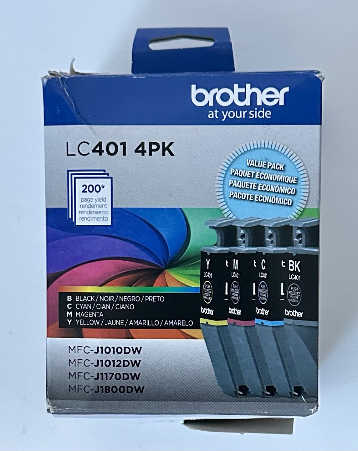 Genuine Brother LC4014PKS LC401 Ink Cartridge Black Cyan Magenta Yellow Exp 1/29