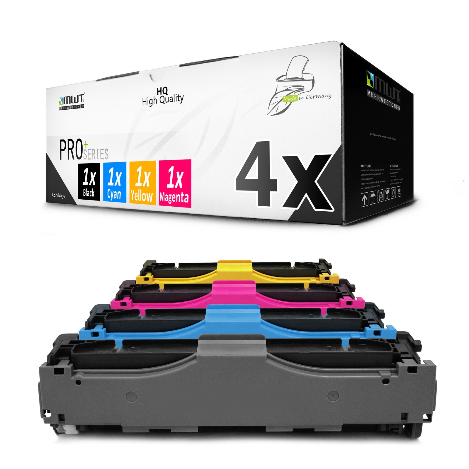 4x MWT PRO Compatible Toner Cartridge For HP Color LaserJet Pro M-452-dn/dw