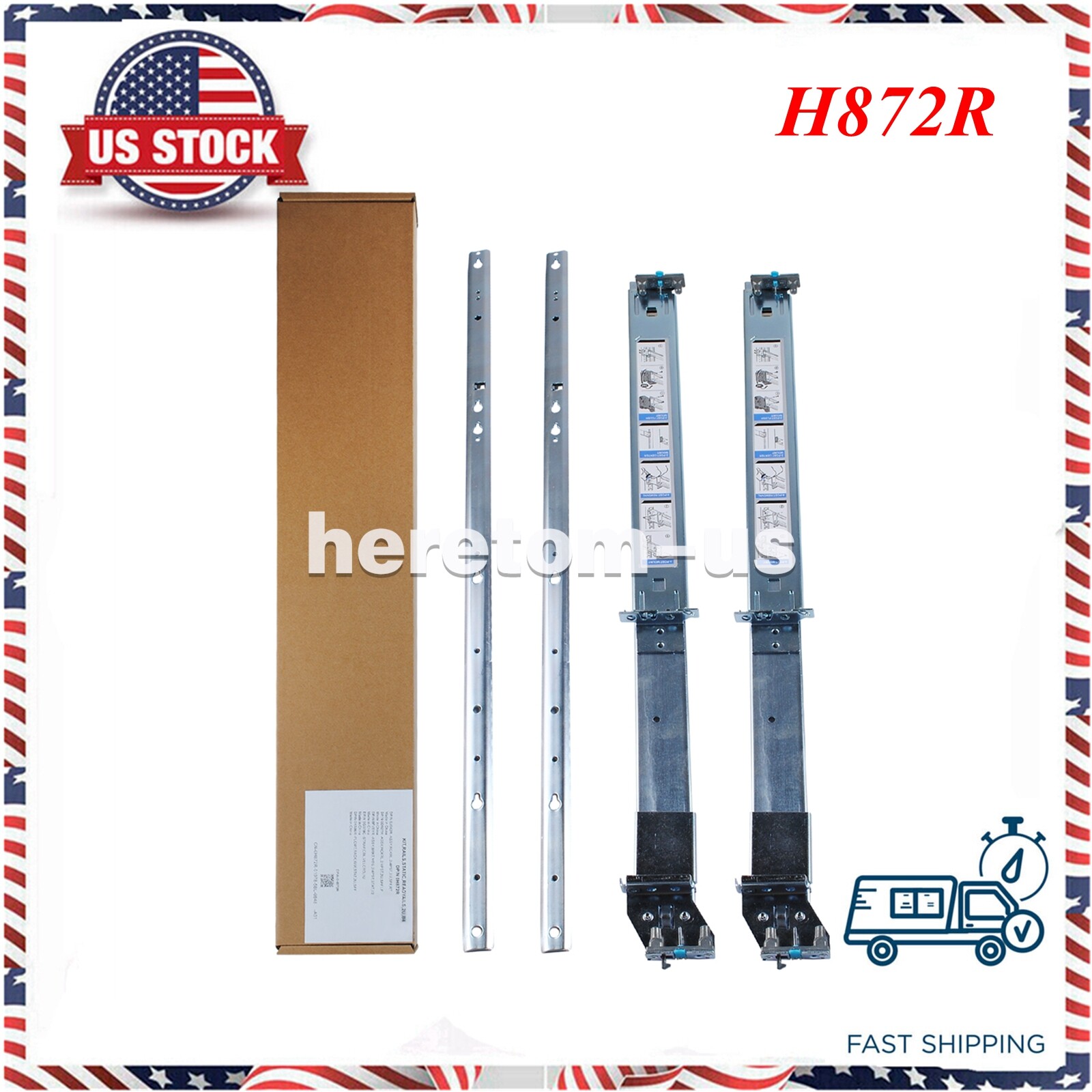 2U SFF Static RackRail Kit PF21C Fits for 2U Ready Static Rails Rail Kit H872R