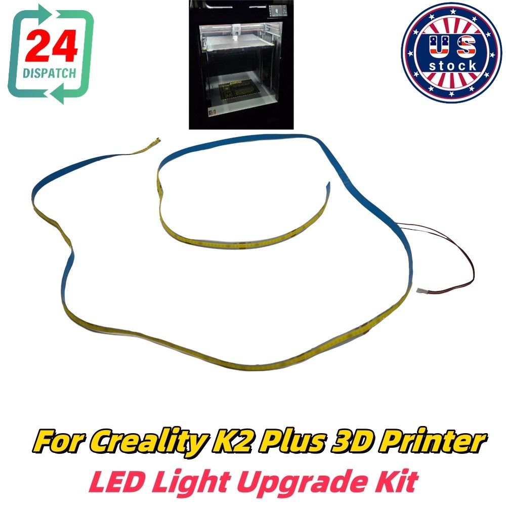 LED Light Upgrade Kit 1SET For Creality K2 Plus 3D Printer PNP-Adhesive On