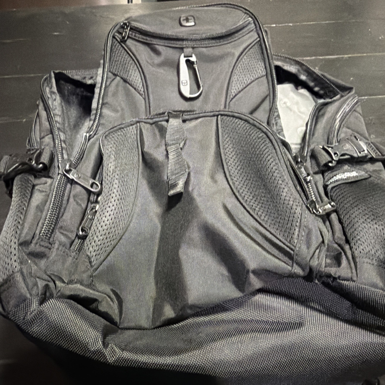 SwissGear 1900 Scansmart TSA 17-Inch Laptop & Tablet Tech Backpack Black/Black