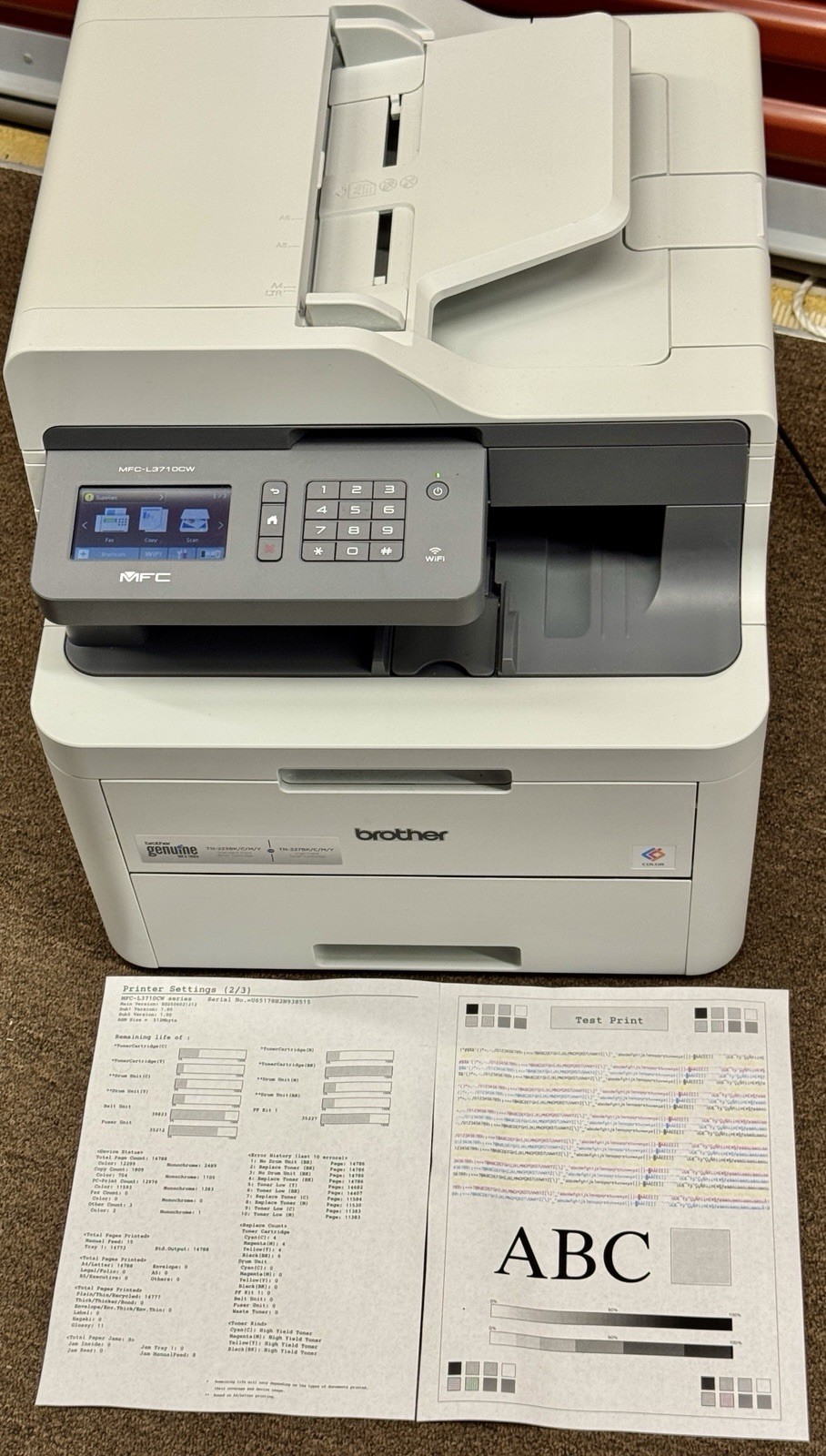 Brother Mfc-l3710cw Compact Digital Color All-in-one Printer -14k Pages & Toner