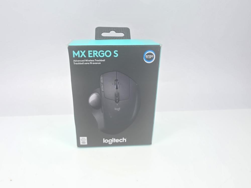 Logitech MX Ergo S Advanced Wireless Trackball Mouse USB-C Rechargeable Graphite