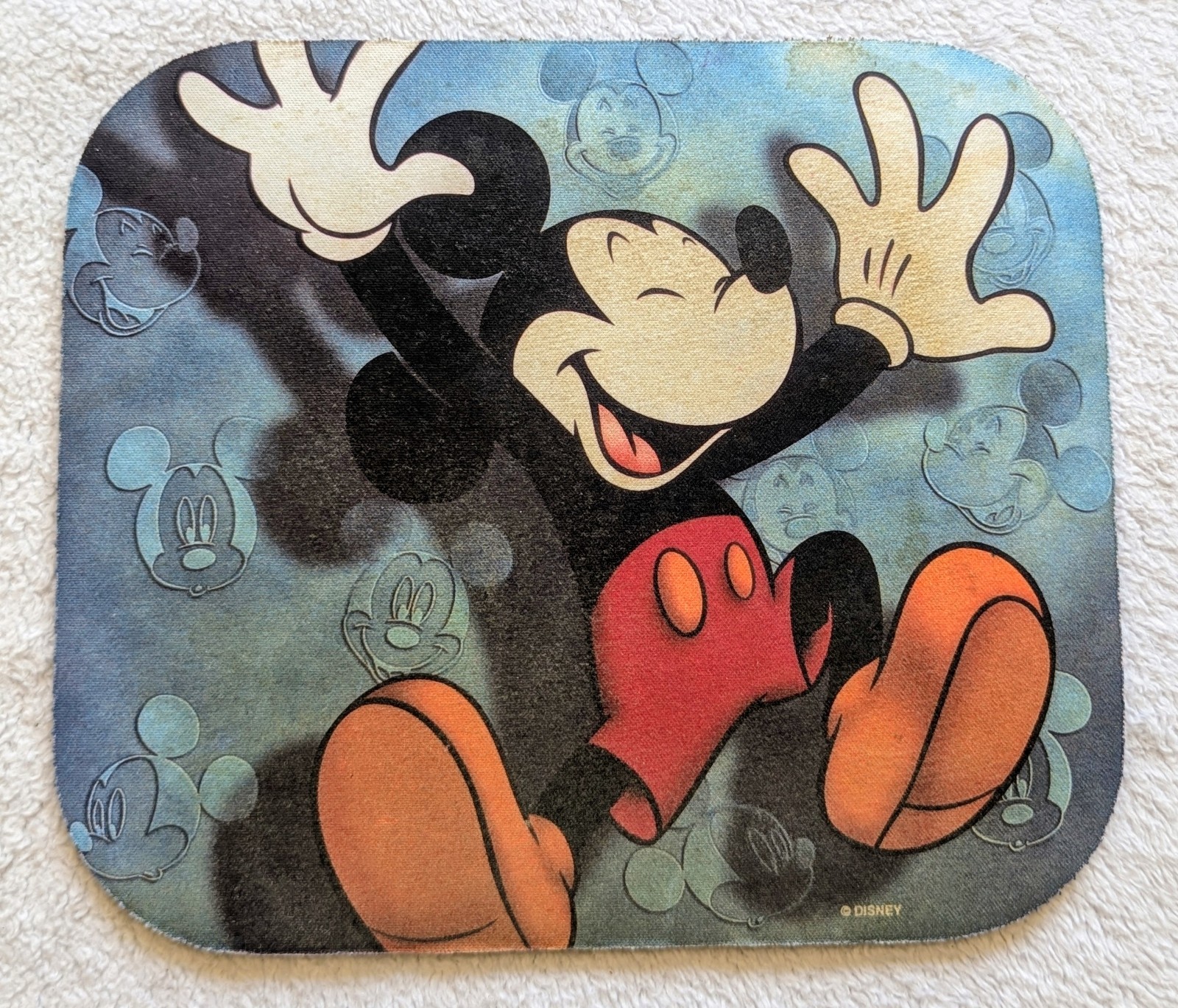 Vintage 1996 Disney Mickey Mouse Computer Mouse Pad 9"x8"