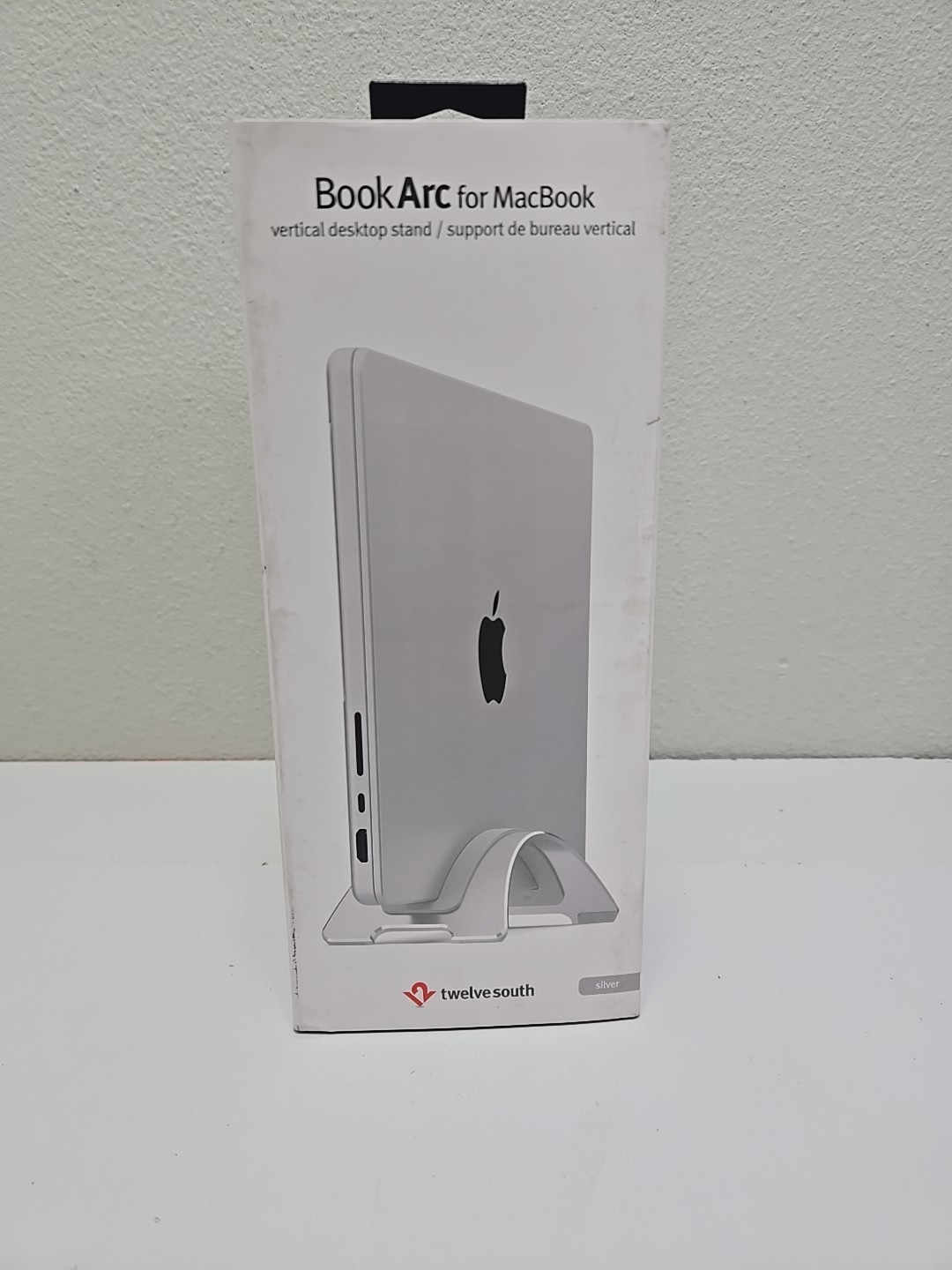 Twelve South BookArc for MacBook Gray Space-Saving Vertical Desktop Stand