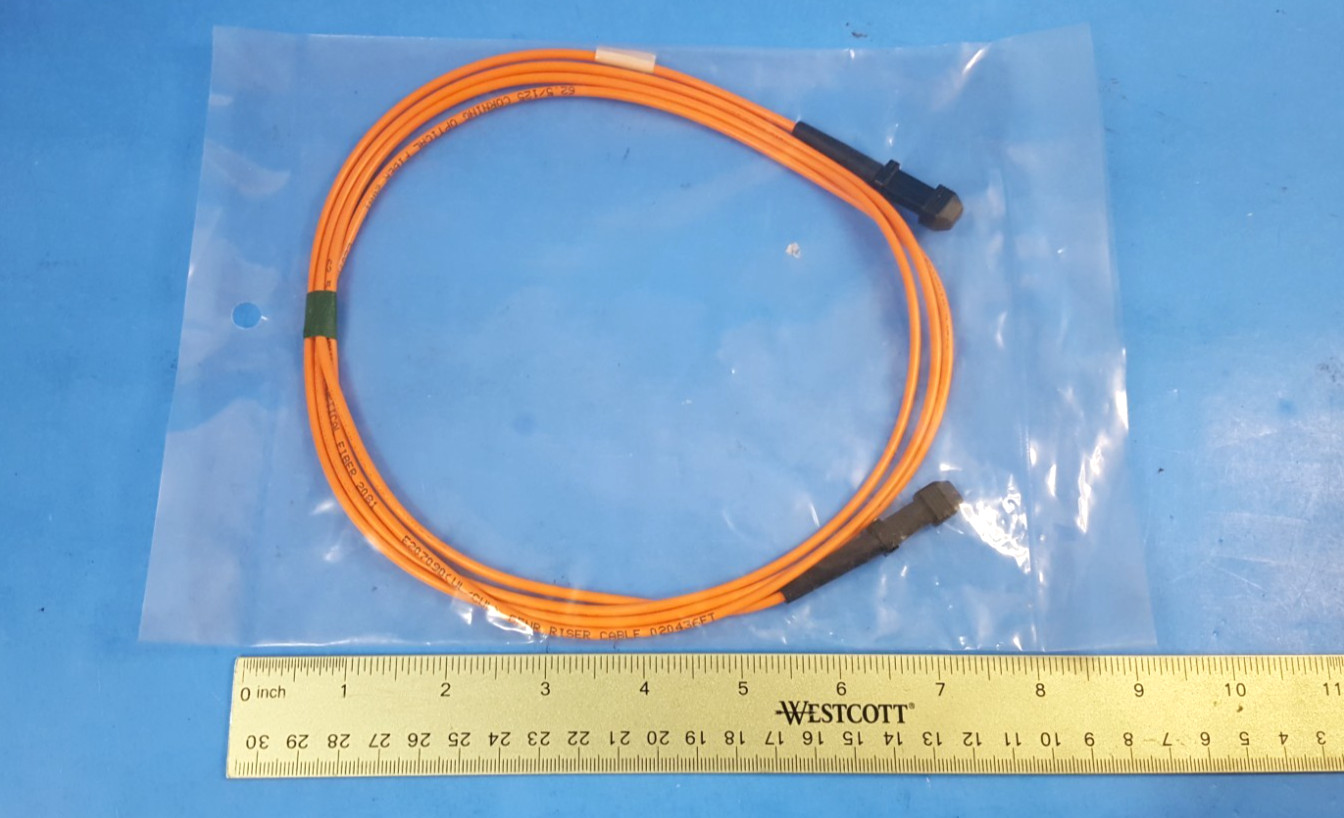 2pcs-Multimode Fiber Cable, MTRJ Female to MTRJ Female, 2Meter, 62.5/125 Corning