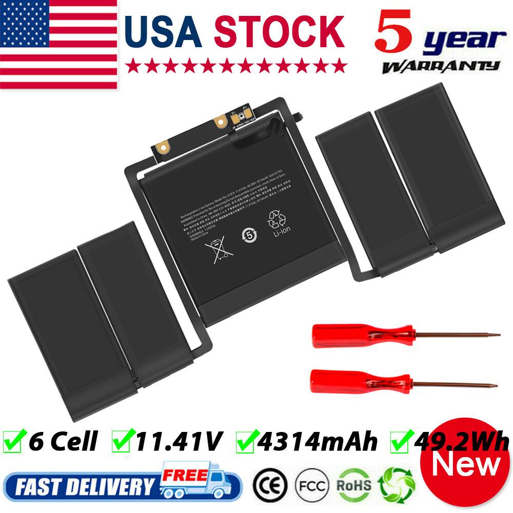 AAA Battery Replacement Part A1819 for MacBook Pro Retina A1706 13.3" 2016-2017