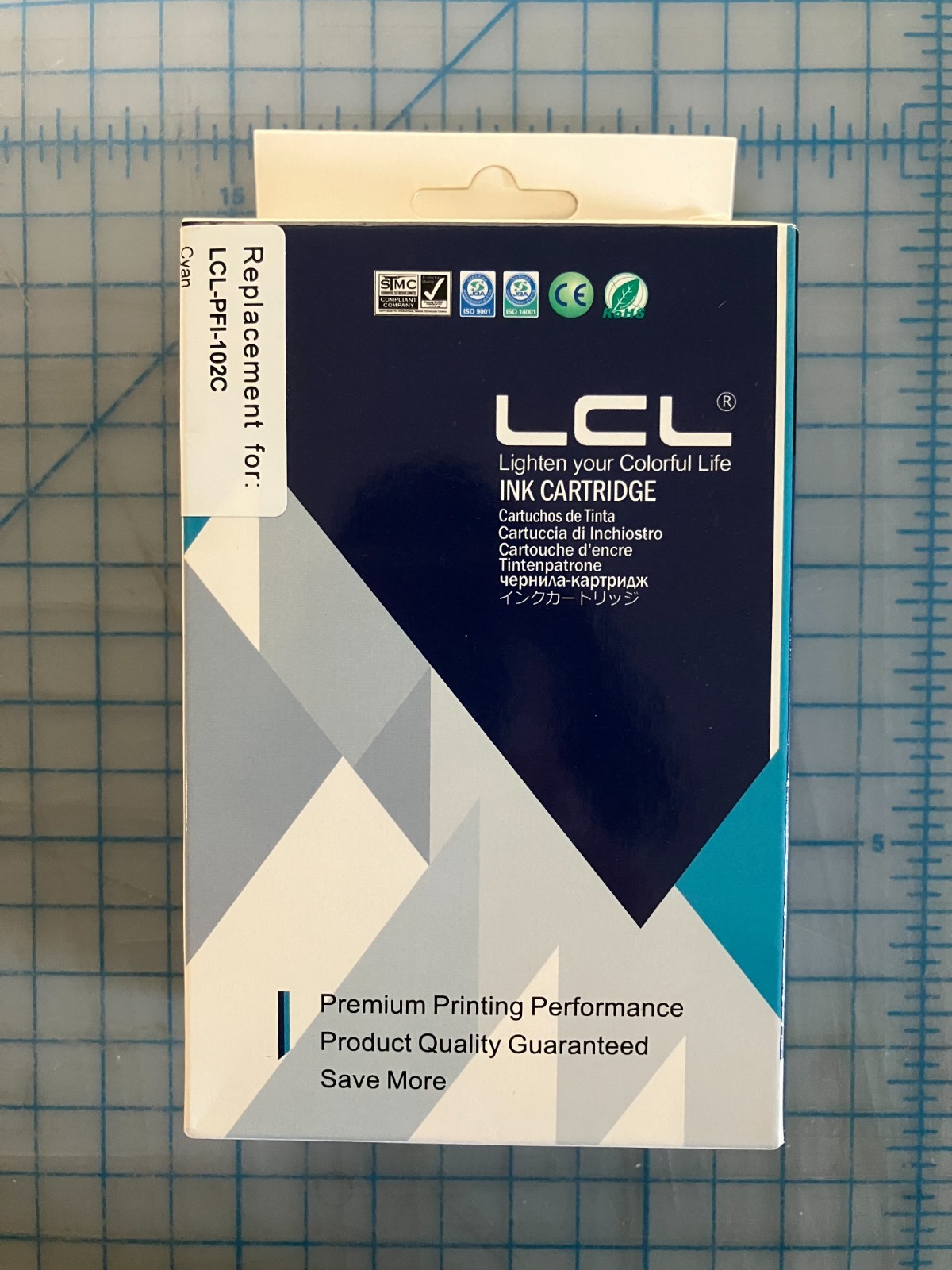 GENUINE LCL 130ml Ink Cartridges Canon PFI-102 C  Cyan