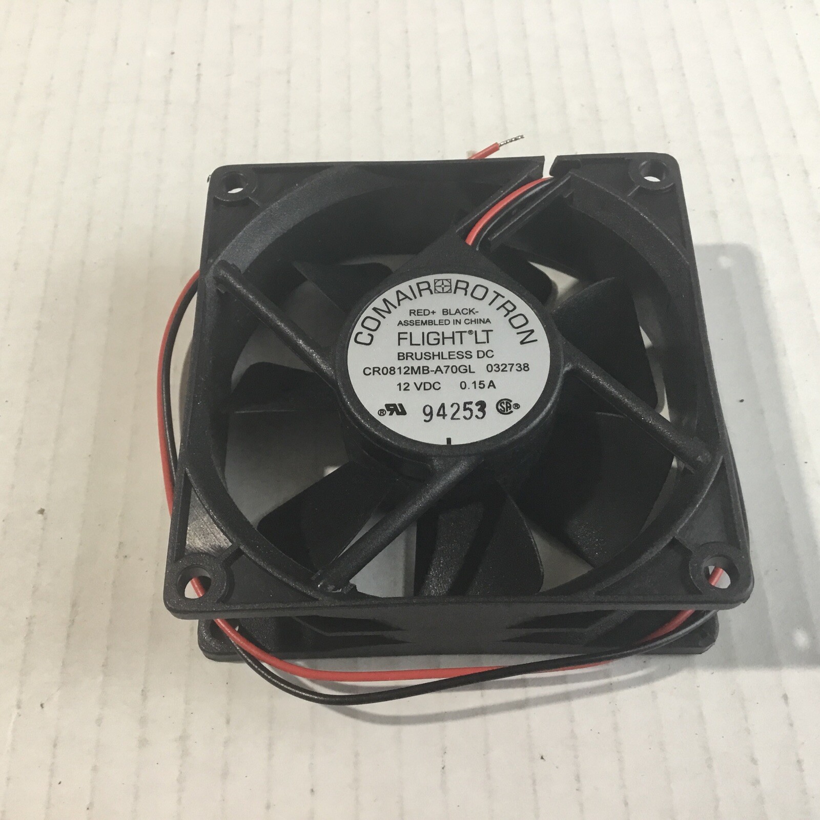 2-Comair Rotron Flight Lt Brushless Dc 94253 Cooling Fan New NOS This Is For 2.