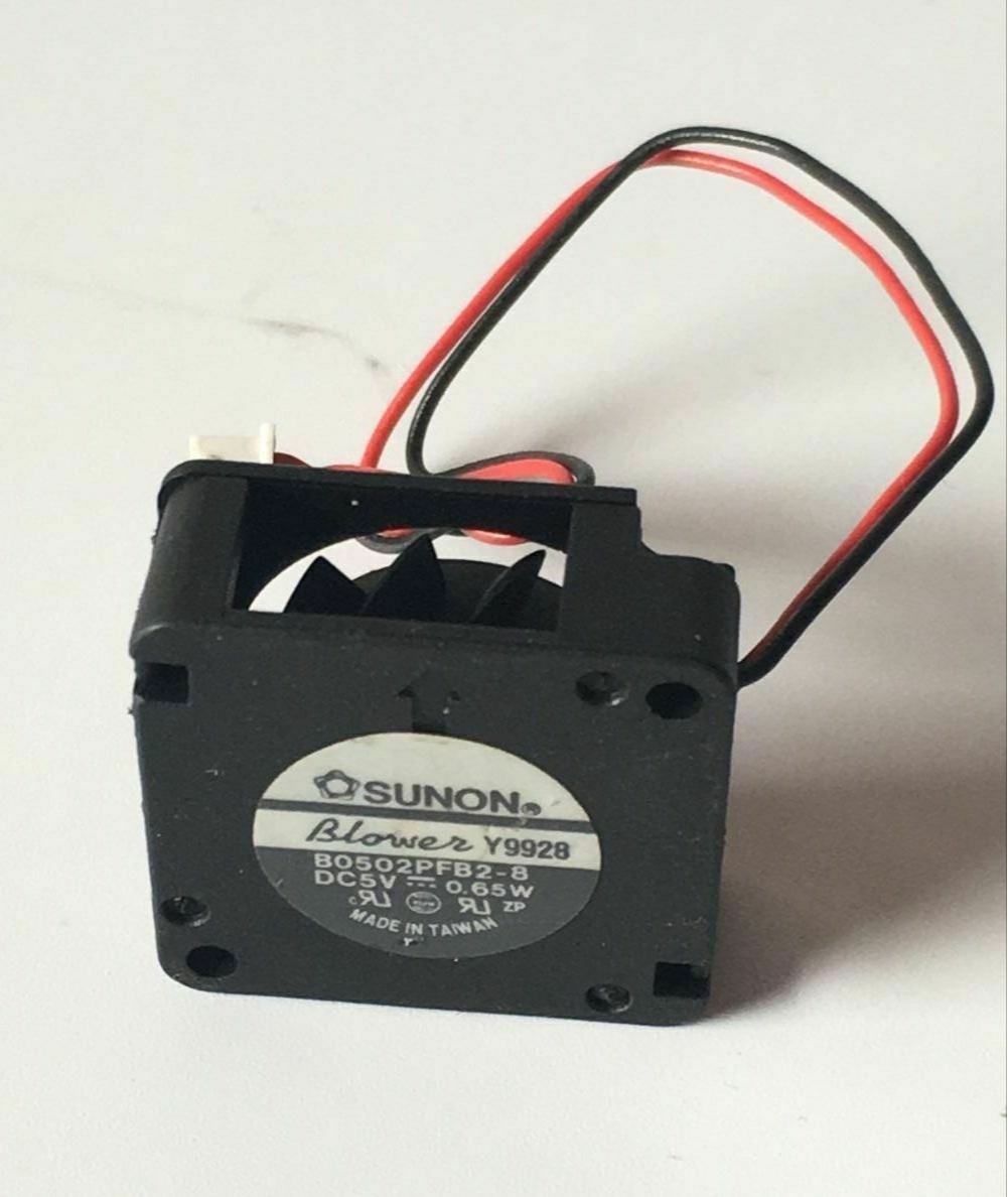 5PCS SUNON B0502PFB2-8 DC 5V 0.65W 2510 Mini Blower Fan 2pin 25x25x10mm