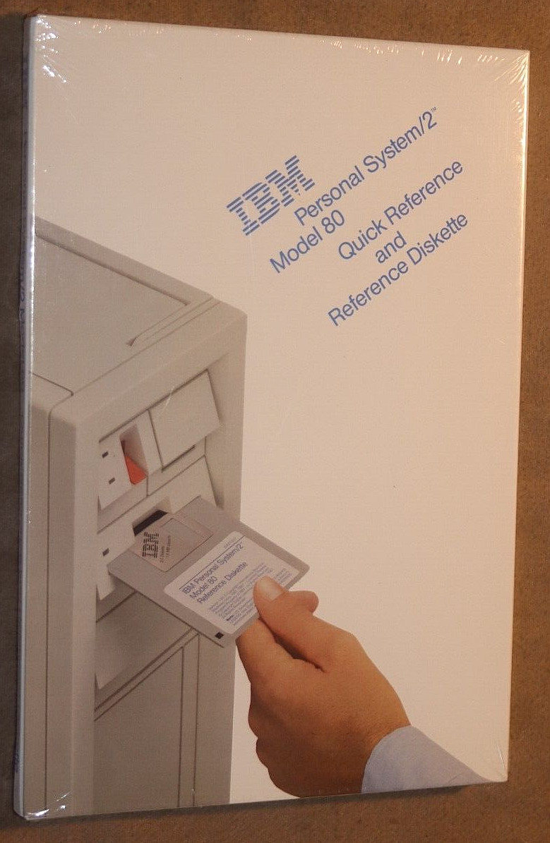 SEALED NOS 1987 Personal System/2 Model 80 IBM Quick Reference & Diskette NEW