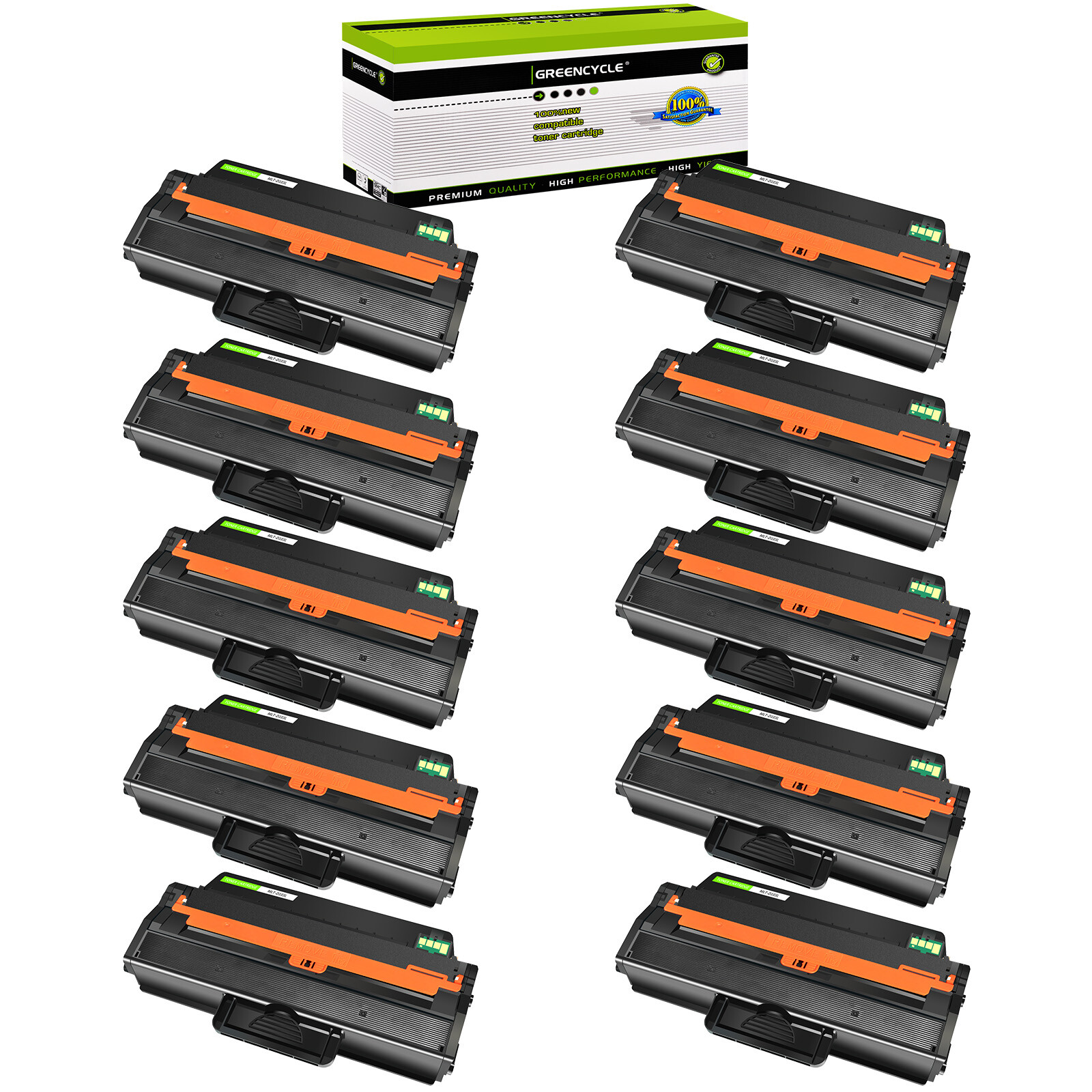 10 Pack MLT-D103L Toner Compatible with Samsung 103L ML2950ND ML2955DW SCX4728FD