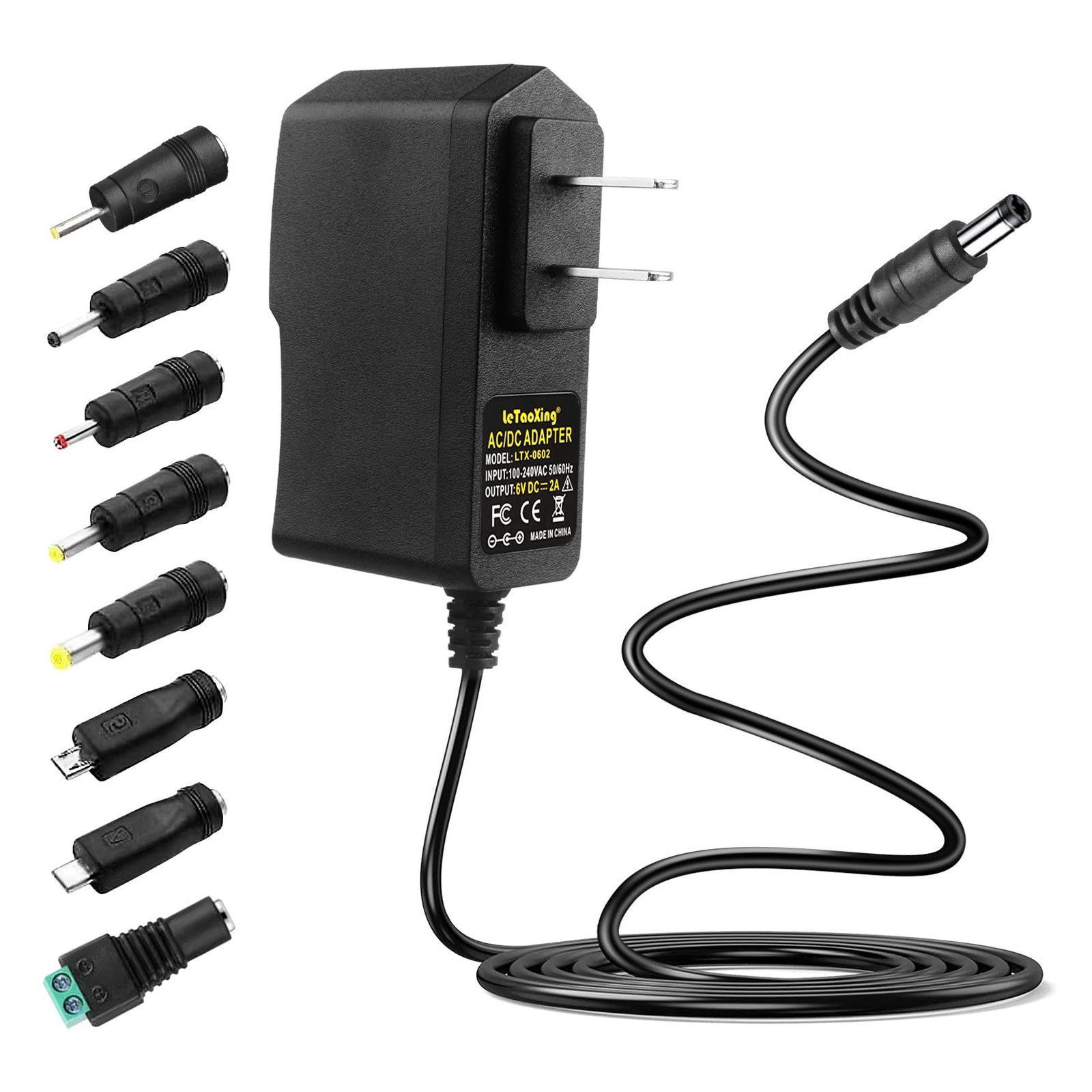 Universal 6v 2a Power Supply Adapter 6 Volt 2000ma Wall Charger