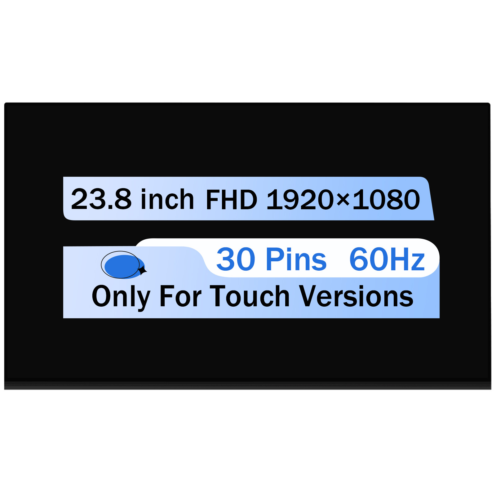 MV238FHM-K10 MV238FHM K10 23.8" LCD LED Touch Screen Replacement Display Panel