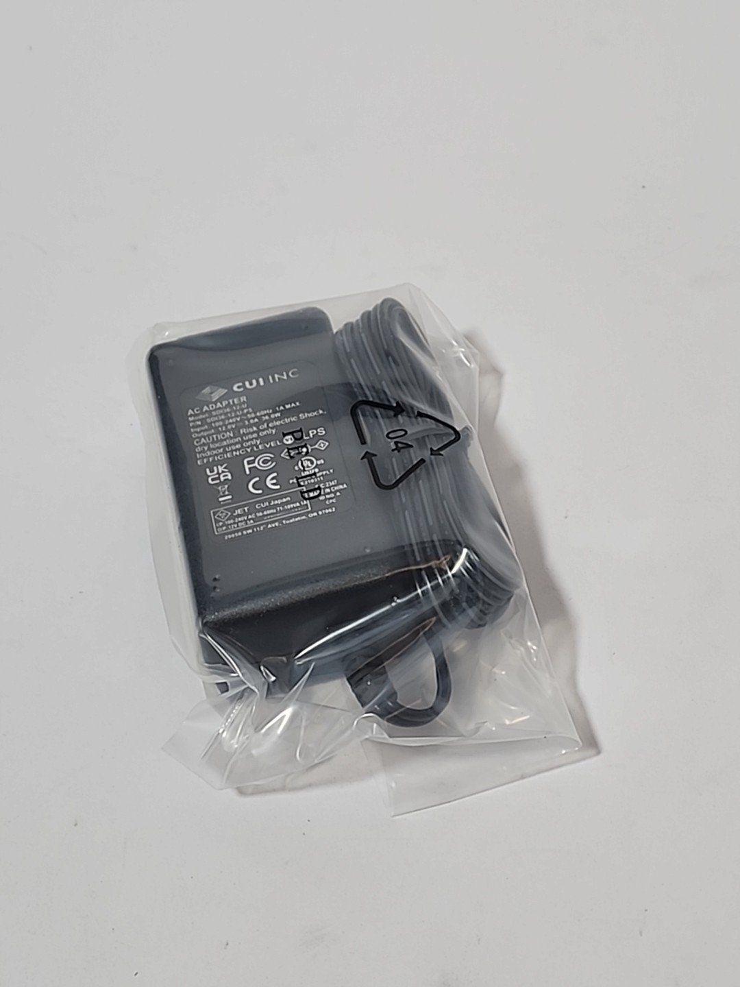 CUI Inc SDI36-12-U-P5 AC/DC Adapter - Desktop - 12V @ 3.0A