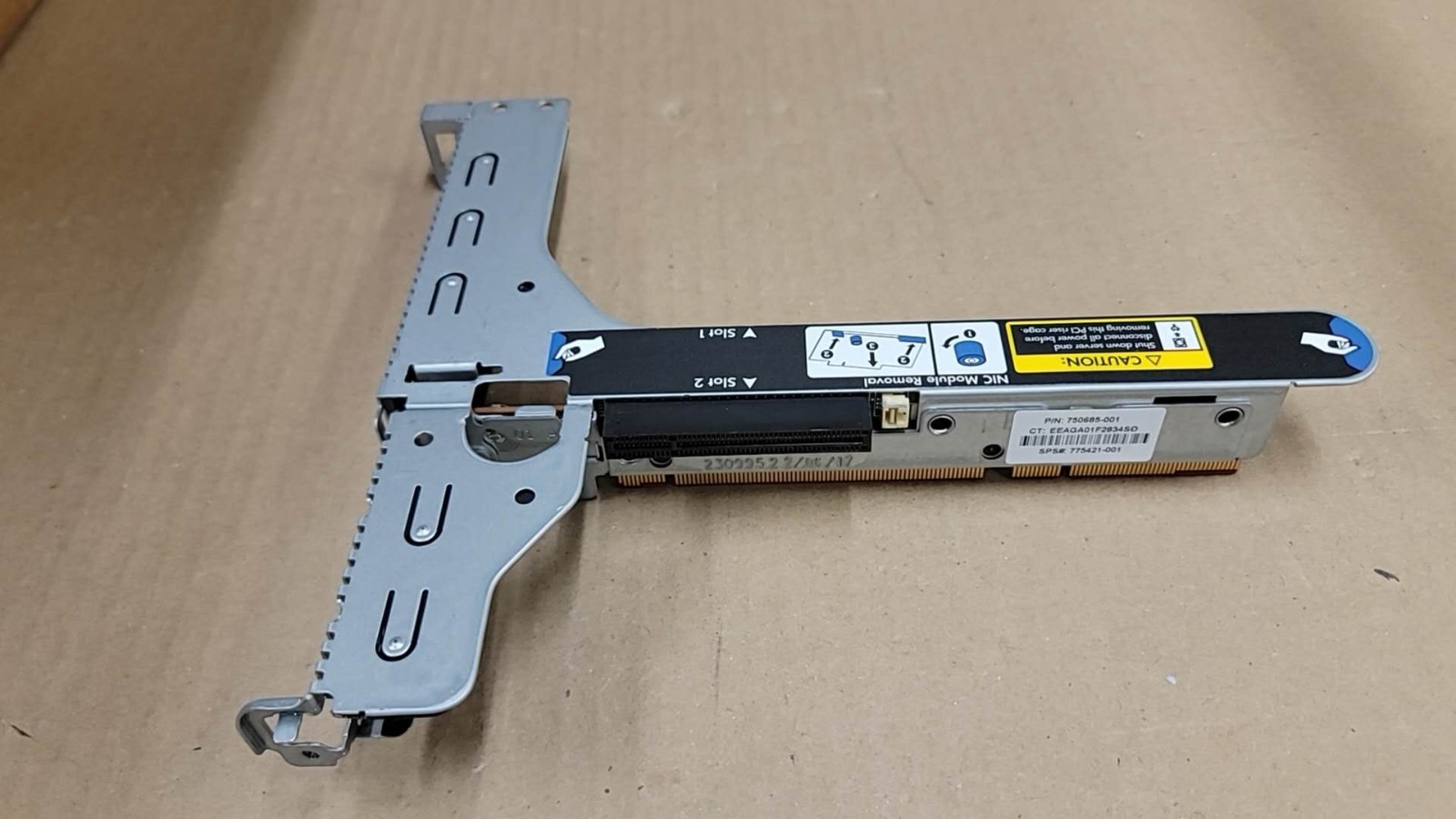 HPE ProLiant DL360 Gen9 PCI-E Primary Riser 750685-001 775421-001