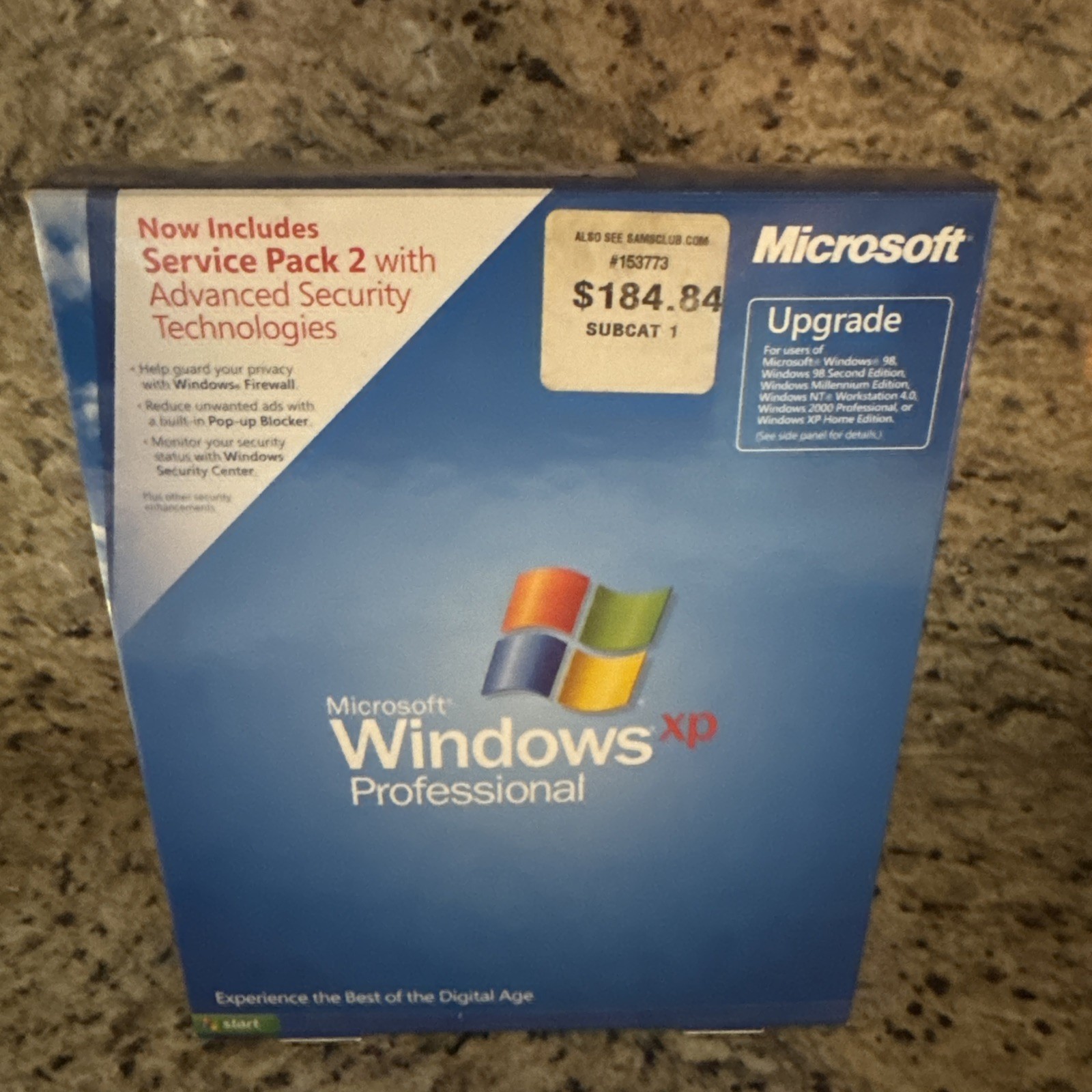 Microsoft Windows XP Professional Upgrade Version 2002 SP2 CIB w/ Product Key