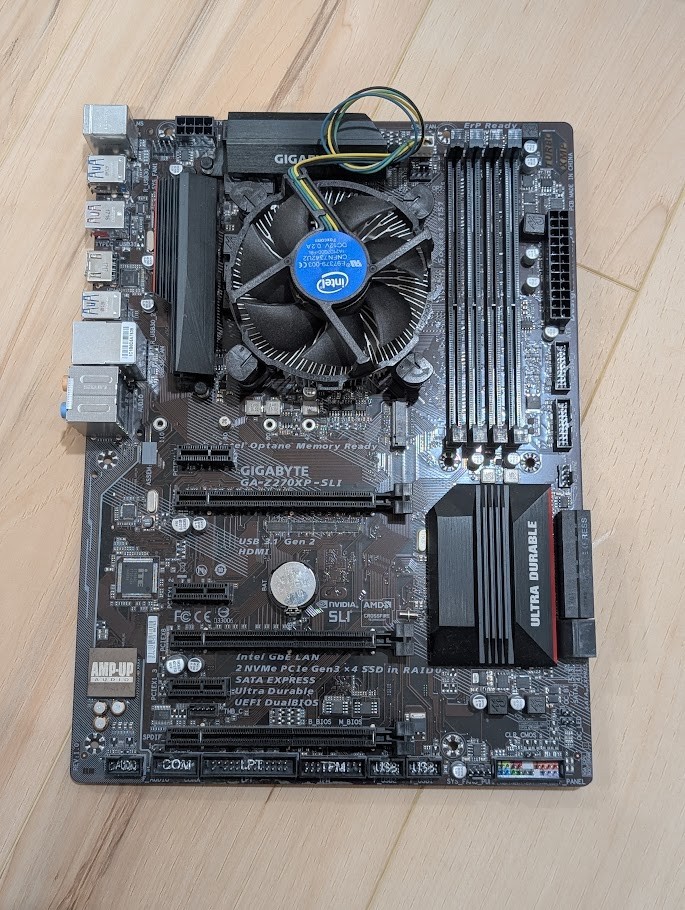 GIGABYTE GA-Z270XP-SLI LGA DDR4 Socket 1151 Z270 ATX Motherboard + CPU
