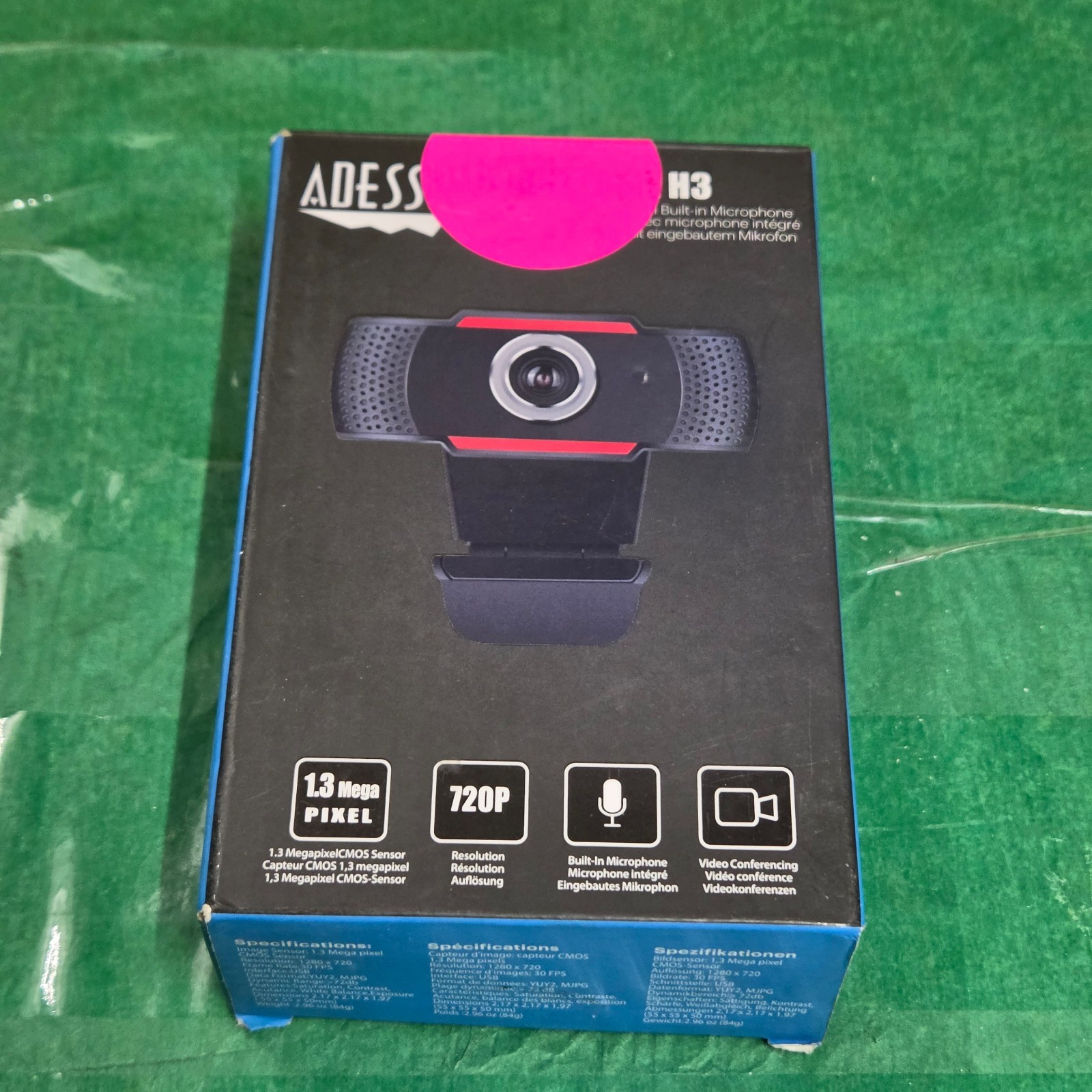  Adesso CyberTrack H3 720P HD USB Webcam w/ Built in Microphone FREE S/H