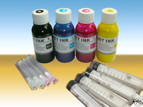 4x100ml ND® Sublimation refill Ink for all Epson Printer cartridges Black +Color