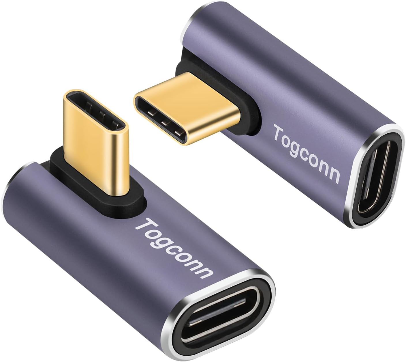 90 Degree Right Angle USB C Adapter , USB Type-C Male to Female Extender