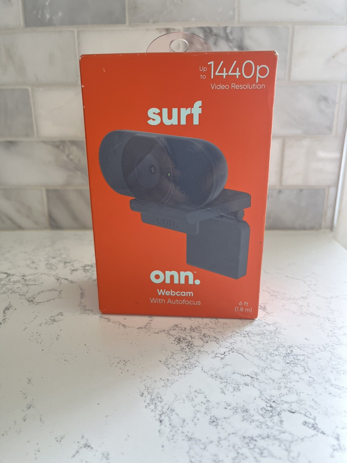 SURF ONN Webcam with Ring Light 1440p Resolution   Microphone NEW 