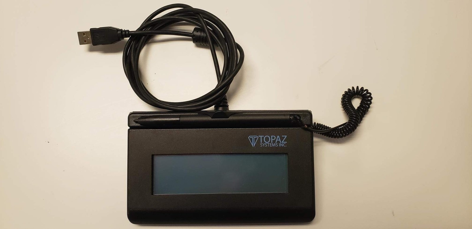 Topaz SigLite T-LBK460-HSB-R 1x5 LCD Signature Capture Pad USB Connection Backli
