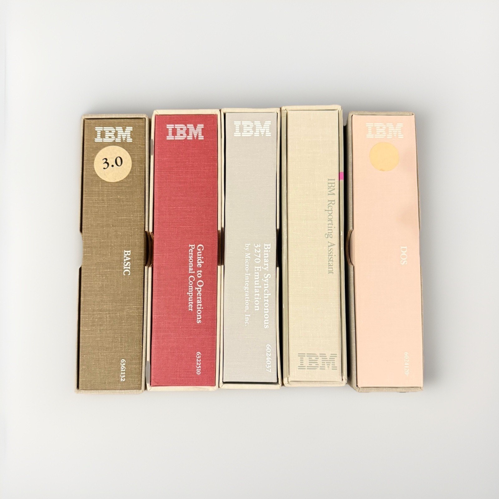 IBM PC Software Collection DOS 2.10 6024120 BASIC 3.0 6361132 3270 RARE Manuals