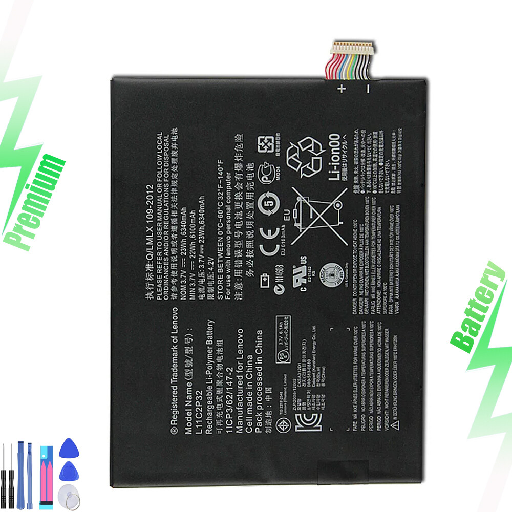 L11C2P32 Internal Battery for Lenovo IdeaTab S6000 S6000F S6000H S6000L A3000