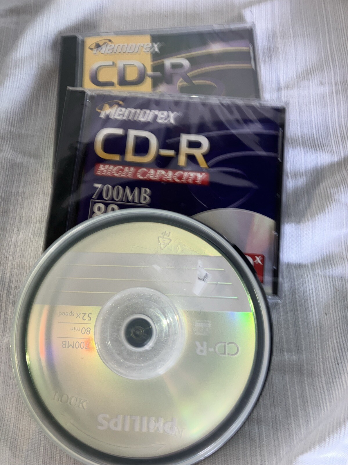 Philips CD-R 12 Pack 700MB 80-Minute 52x Speed CR7D5NP10/17 Sealed New