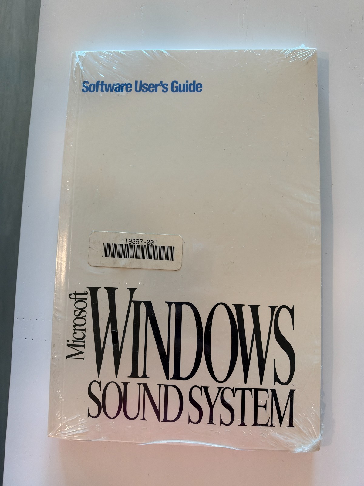 Microsoft Windows Sound System Software User's Guide Factory Sealed w/ COA