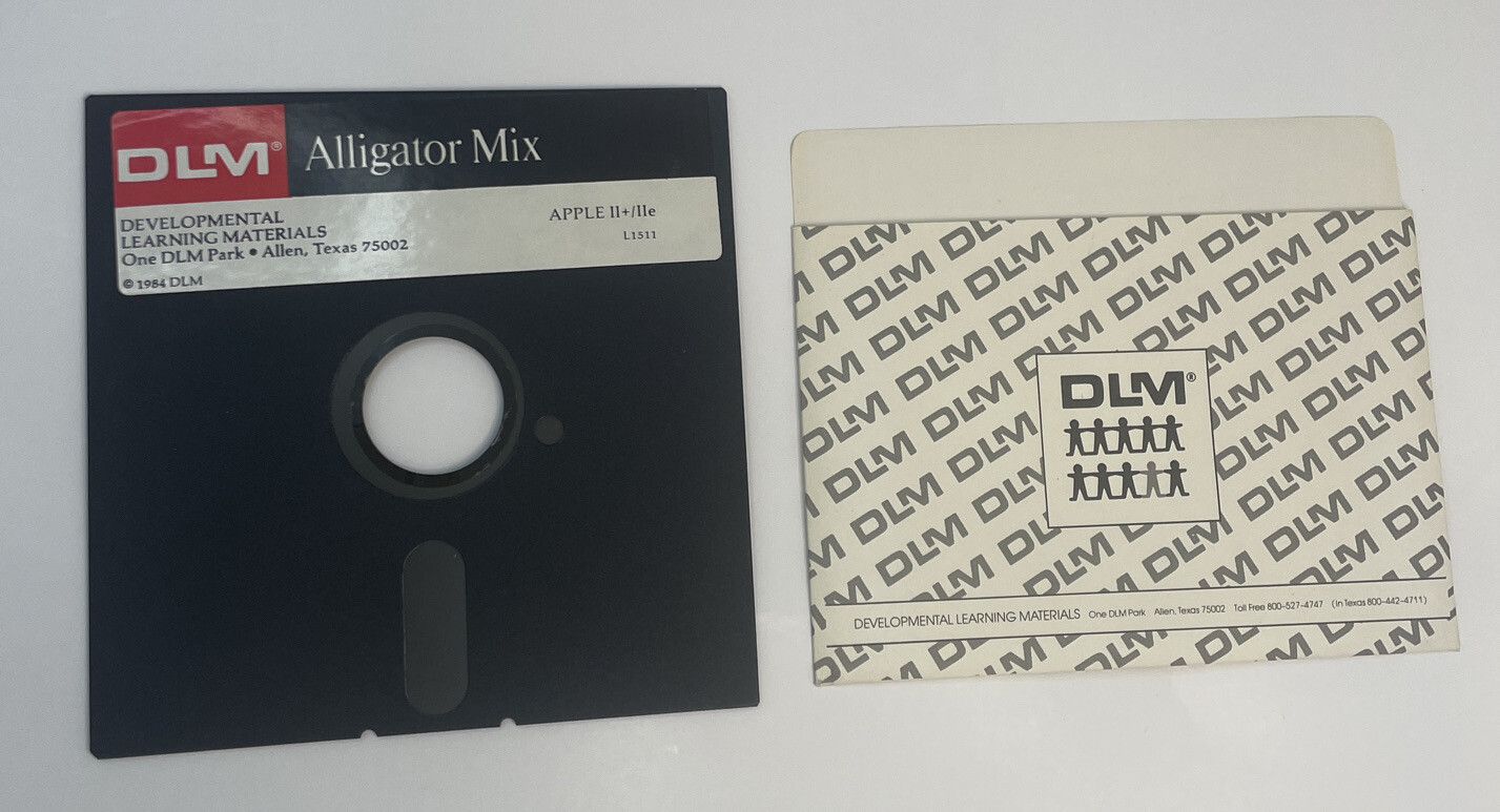 Apple II ALLIGATOR MIX DLM MATH SKILL BUILDERS
