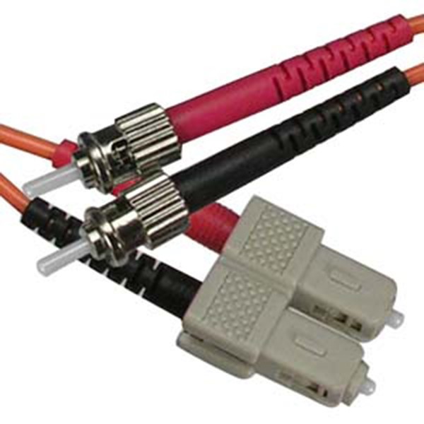 3M 10FT ST to SC Duplex Multi Mode 50/125 Fiber Optic Optical Patch Cable Cord