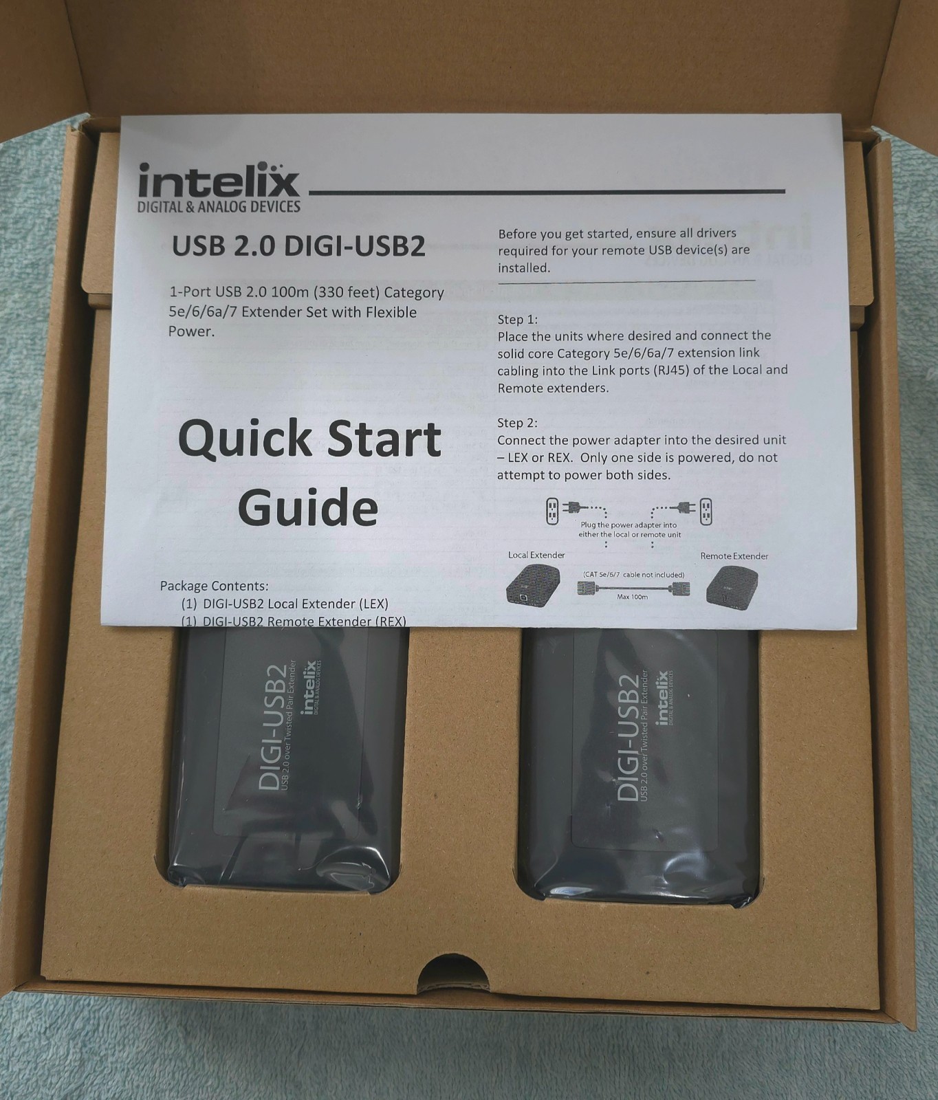USB EXTENDER Intelix by Liberty AV Solutions DIGI-USB2 USB 2.0 Extender Set