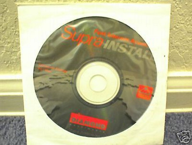 Supra Install Diamond Multimedia Software CD-Rom,New