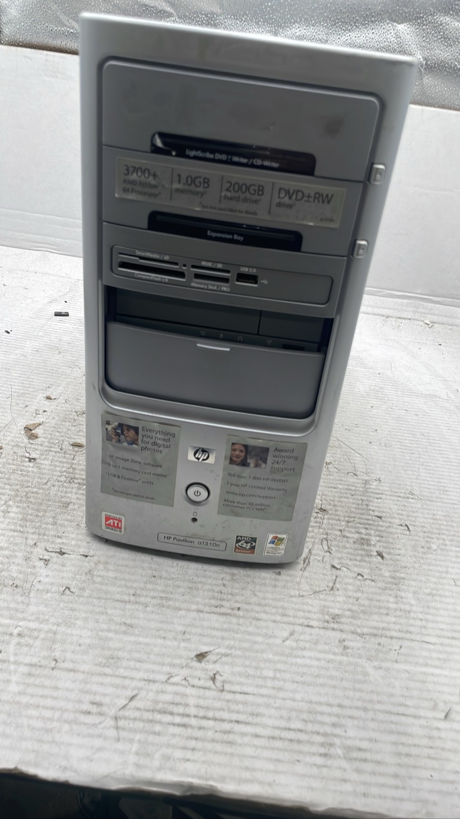 HP Pavilion a1310n Desktop AMD Athlon 64 3700 Processor No HDD Unit