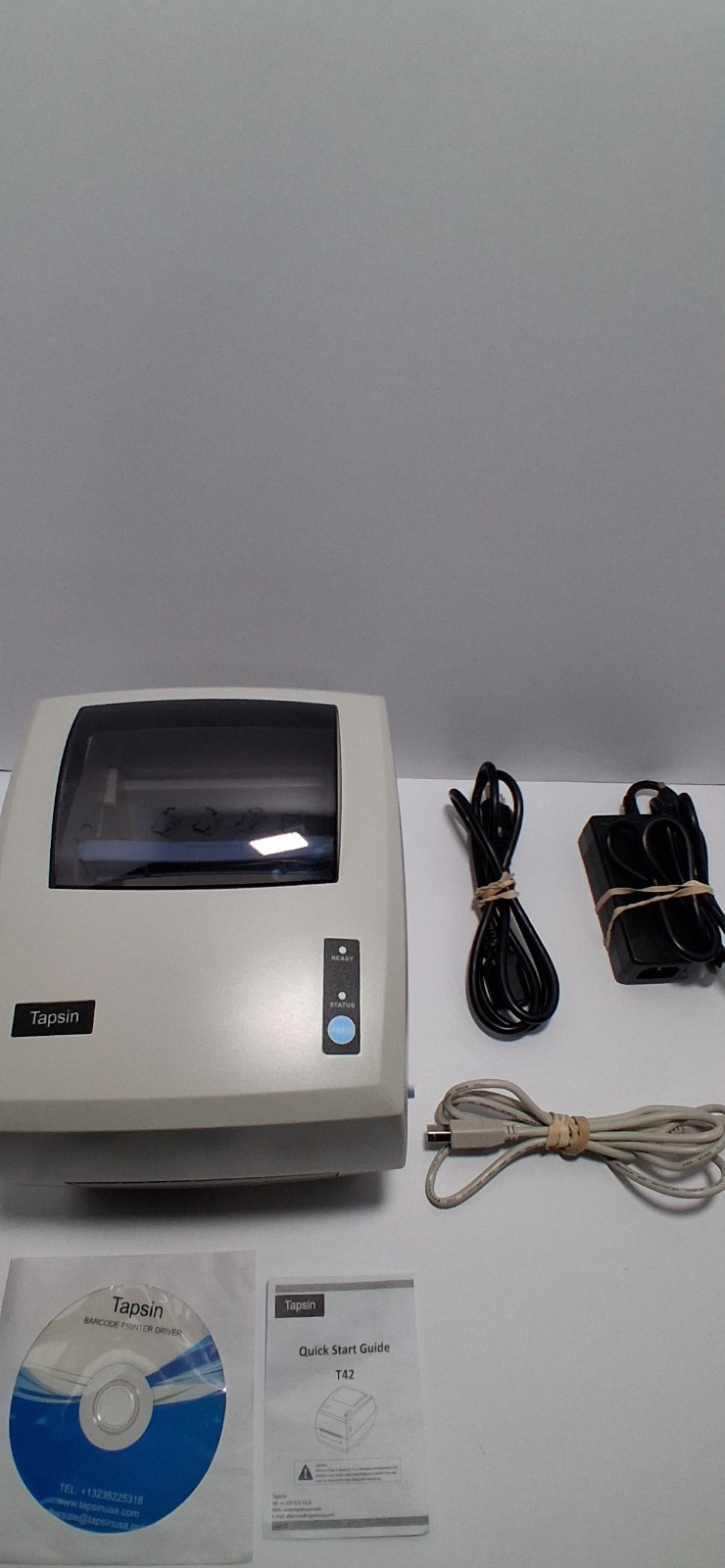 Tapsin T42 Label Printer NEW; OPEN BOX