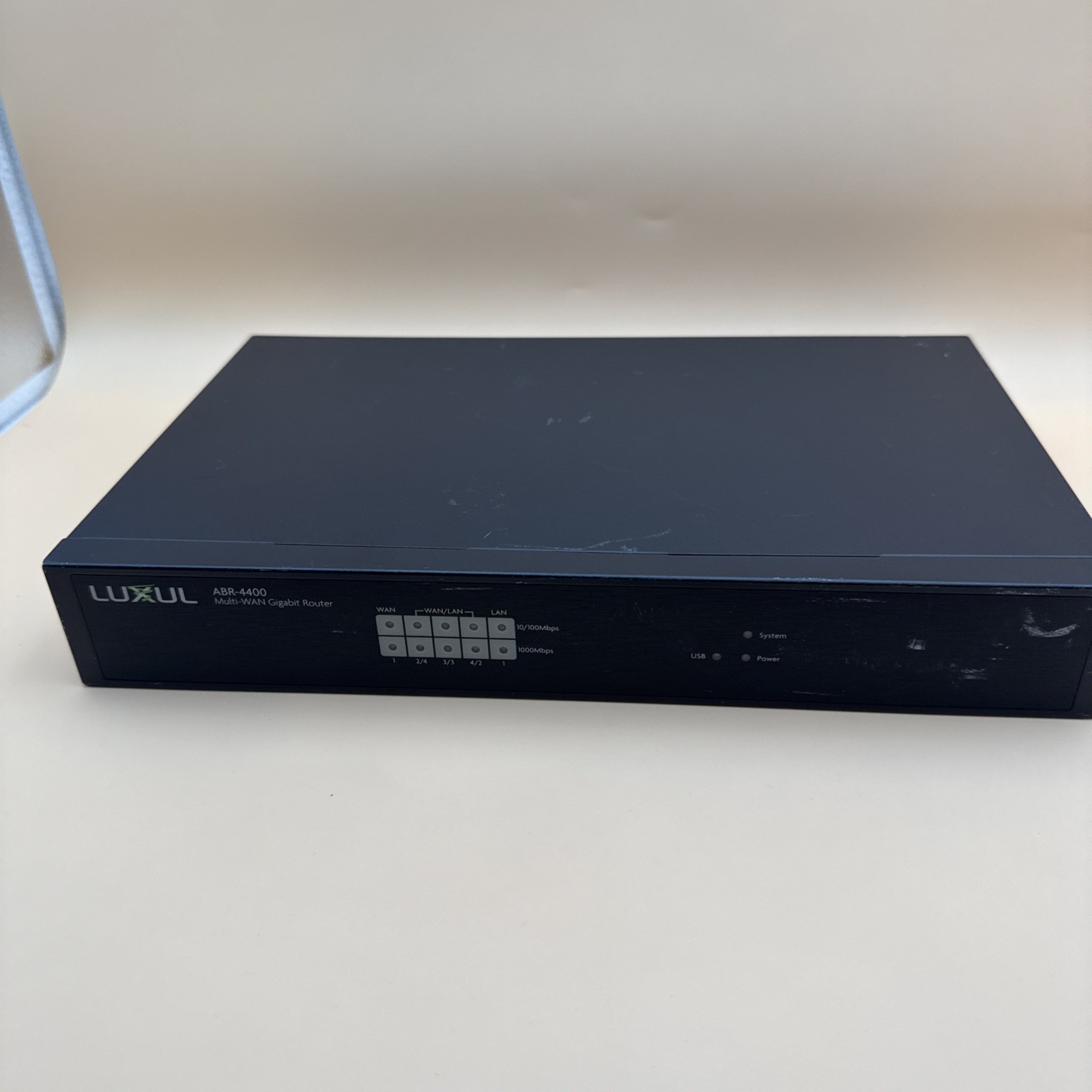 Luxul ABR-4400 AV Series Multi-WAN Gigabit Router w/ Power Cord - Power Tested