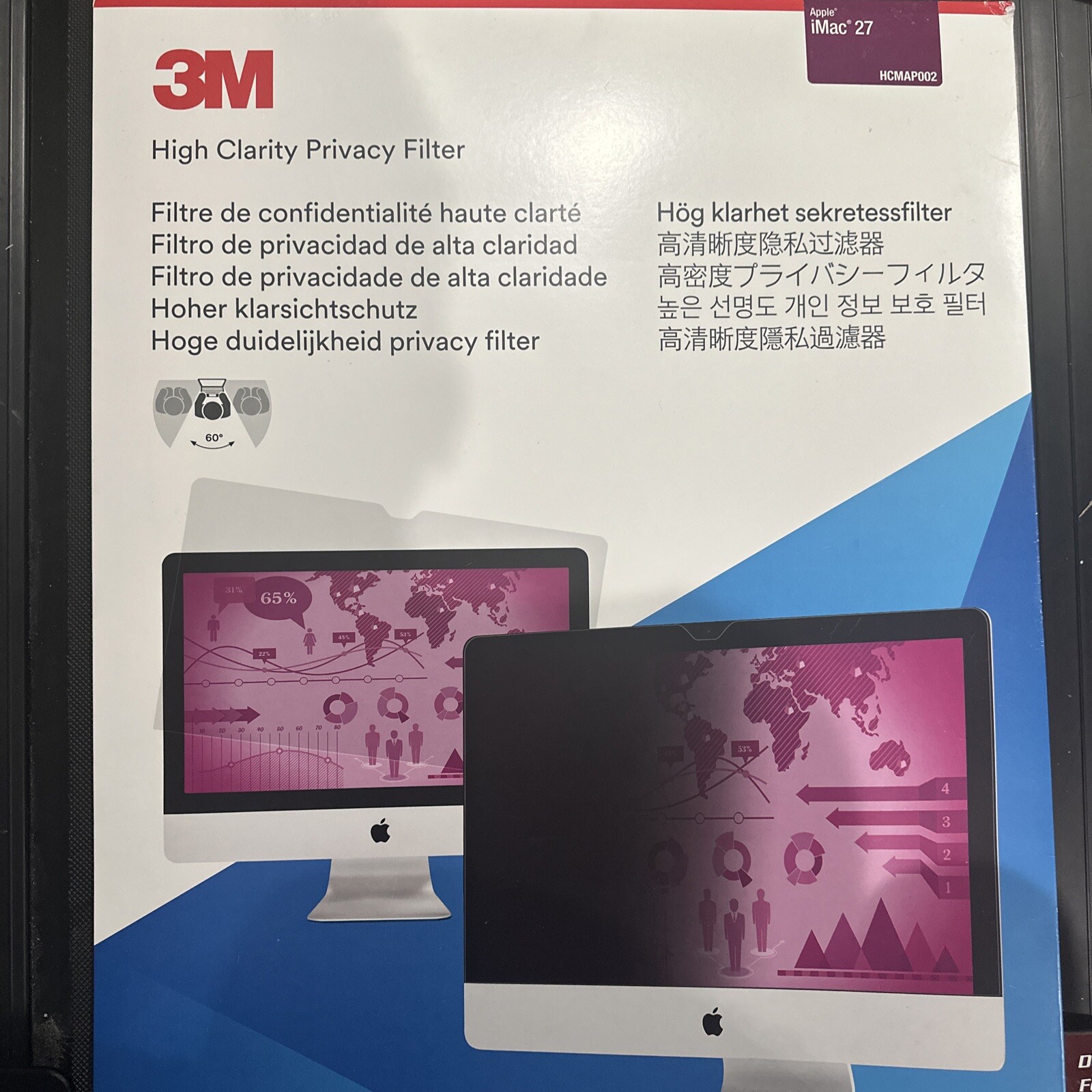 3M High Clarity Privacy Filter for Apple iMac 27, HCMAP002