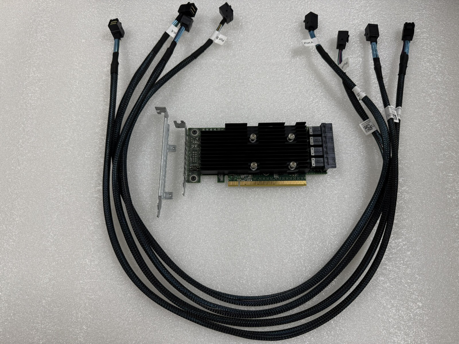 DELL R730xd GY1TD 0GY1TD SSD NVMe PCIe EXTENDER EXPANSION CARD P31H2 w/ 4 cables