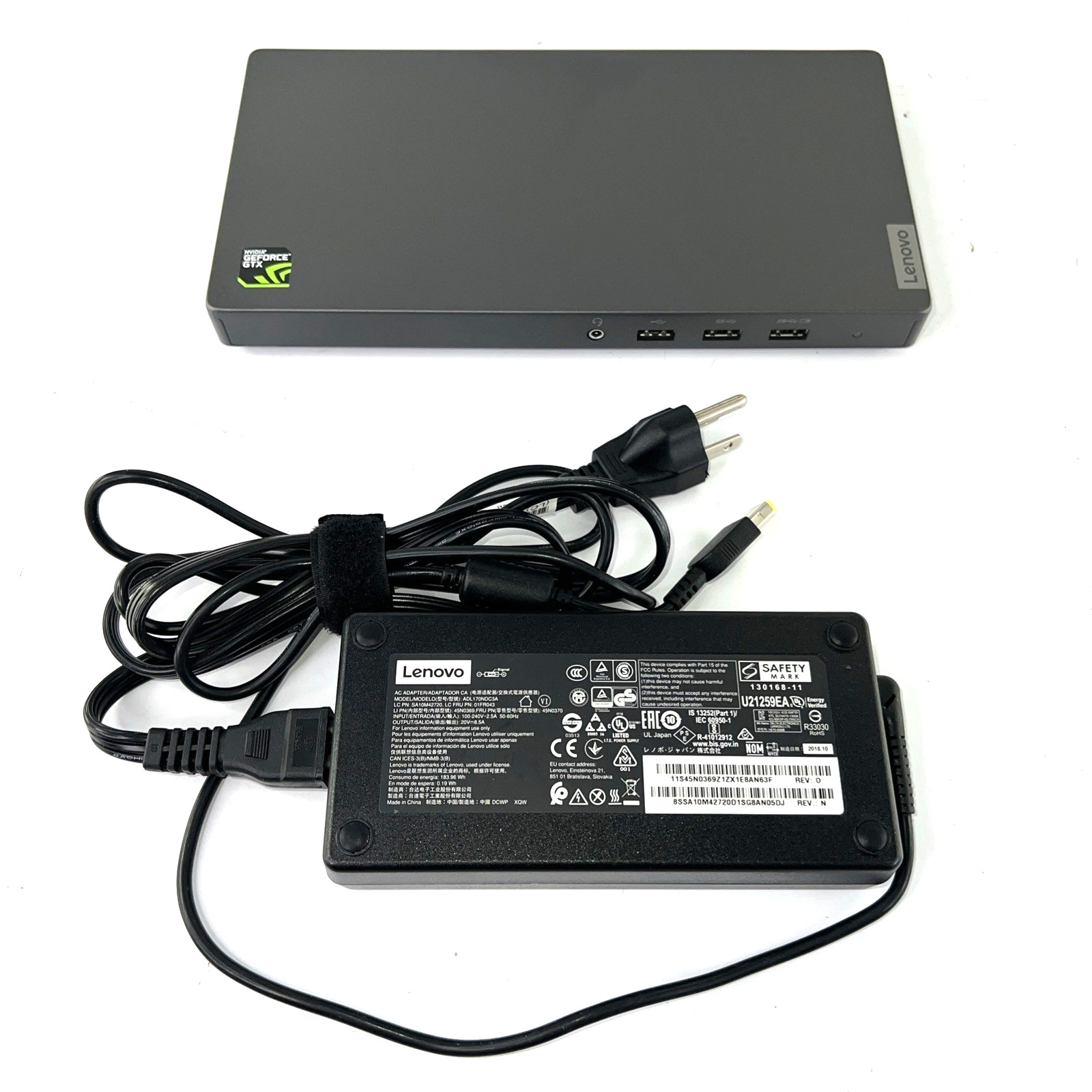 Lenovo Thunderbolt3 Graphics Dock DBB9005L1 eGPU Dock +230W OEM AC Tested BUNDLE