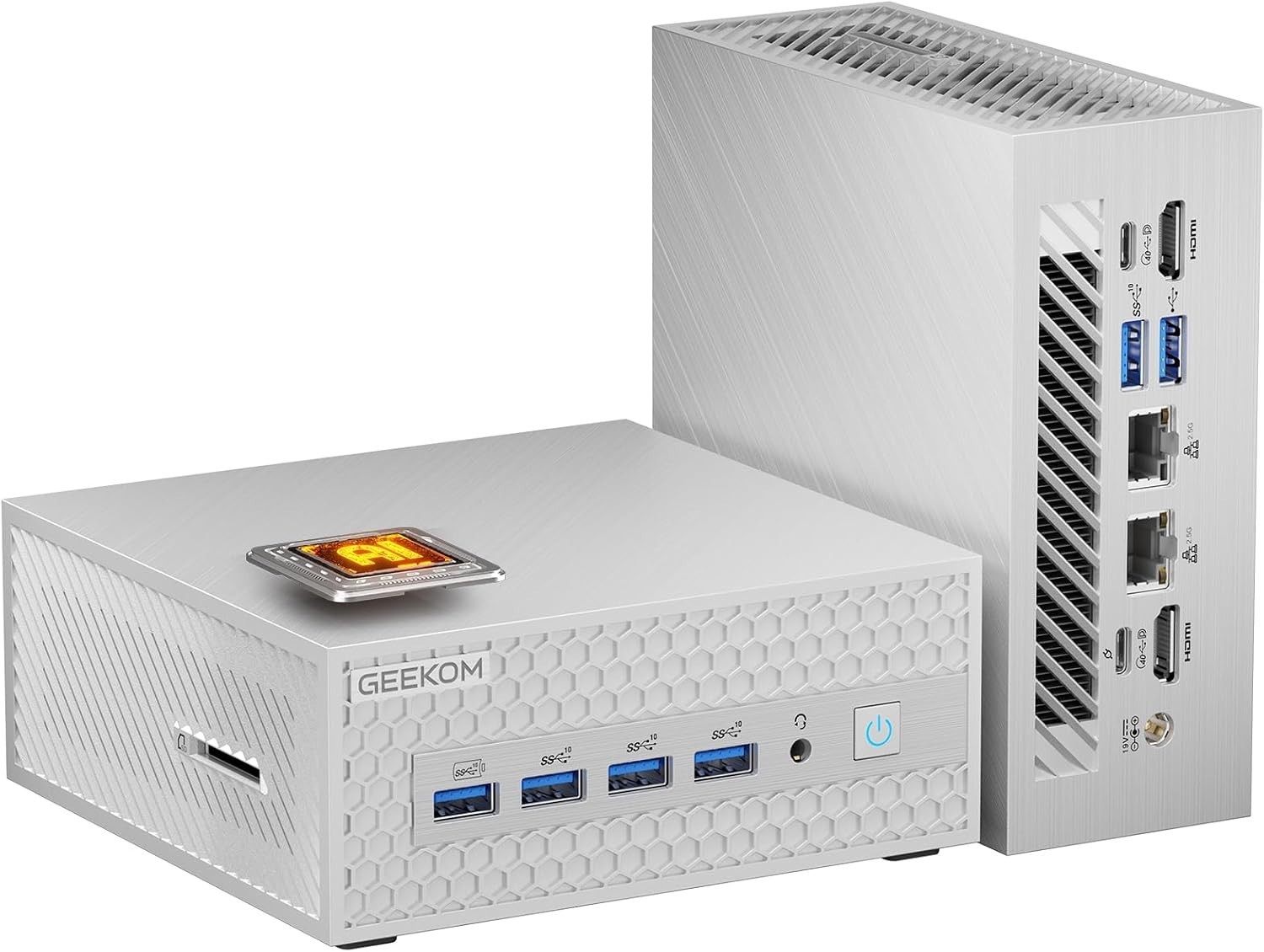 GEEKOM AE8 Max Mini PC Ryzen 7 8745HS NO RAM NO STORAGE Barebones - 1yr Warranty