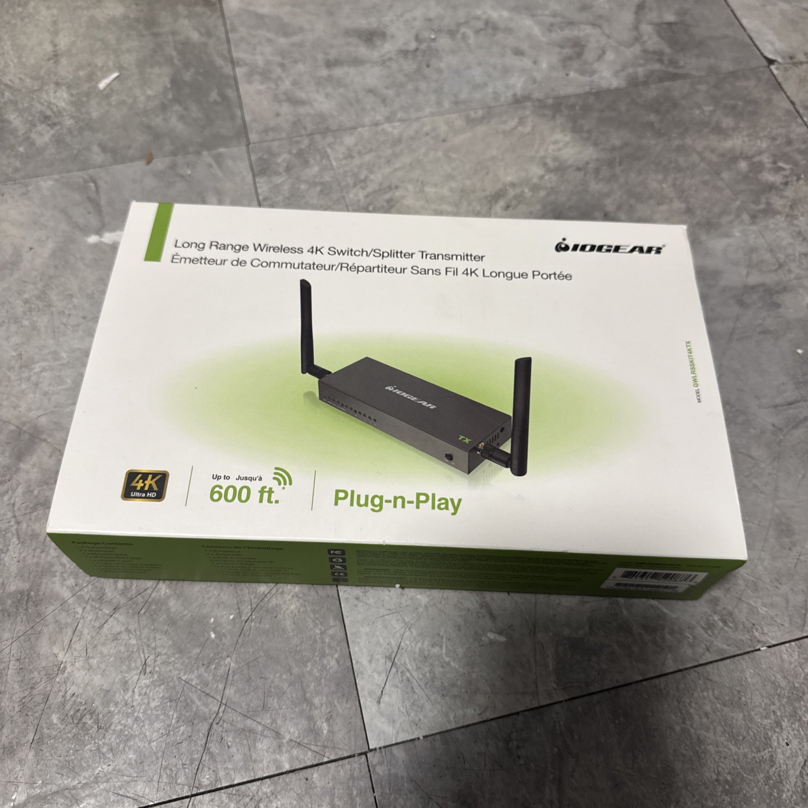 IOGEAR Long Range Wireless 4K HDMI Transmitter Only – 600ft Line-of-Sight, IR